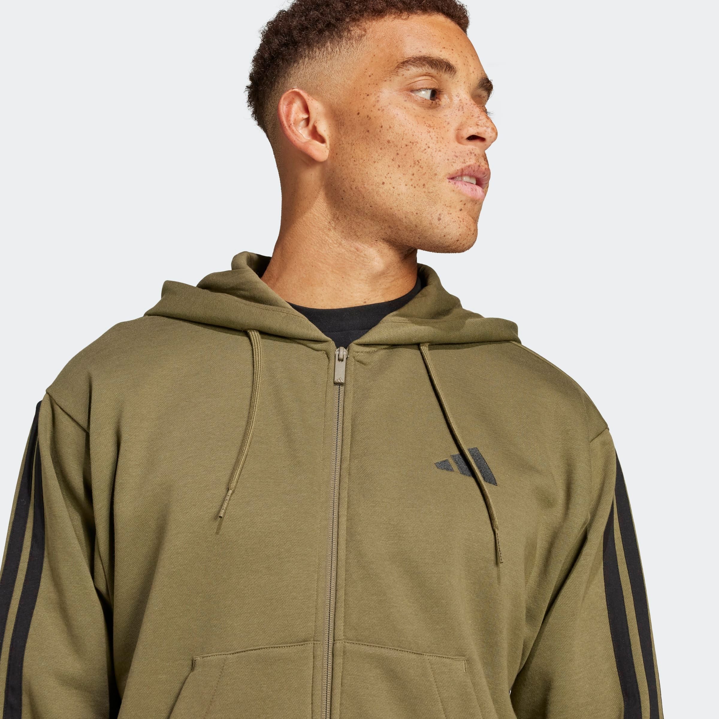 adidas Sportswear Kapuzensweatjacke M 3S FL FZ HD (1-tlg) für Laufen und Sportmode, mit Reißverschluss