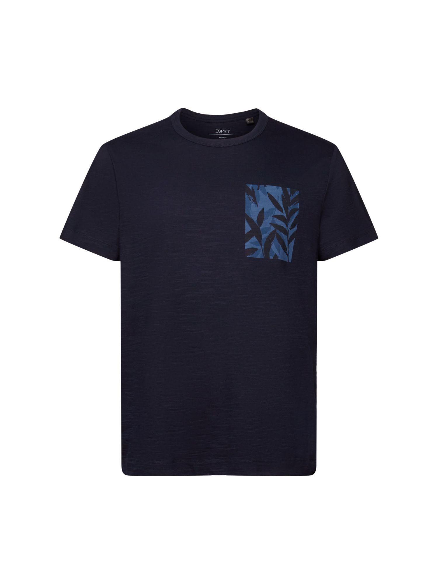 Esprit Collection T-Shirt Jersey-T-Shirt mit Brust-Print, 100 % Baumwolle (1-tlg) NAVY