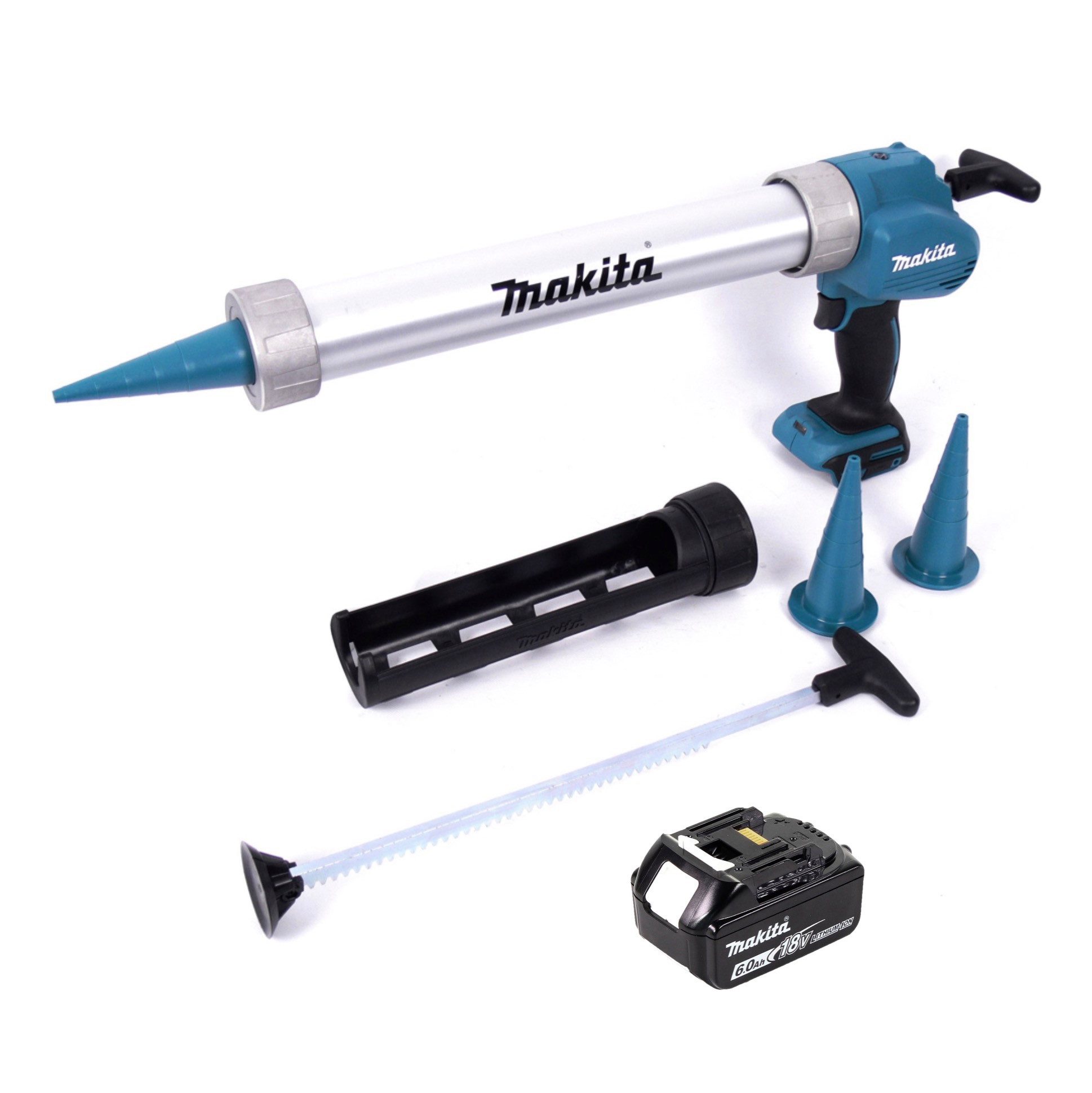 Makita Akku-Kartuschenpistole DCG 180 G1X Akku Kartuschenpistole 18 V 300 / 600 ml + 1x Akku 6,0 Ah