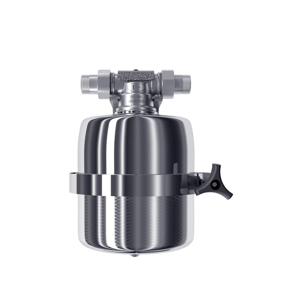 Aquintos Wasseraufbereitung Untertisch-Trinkwassersystem Viking Mini Edelstahl-Filtergehäuse, 3/4" Außengewinde | Armaturen