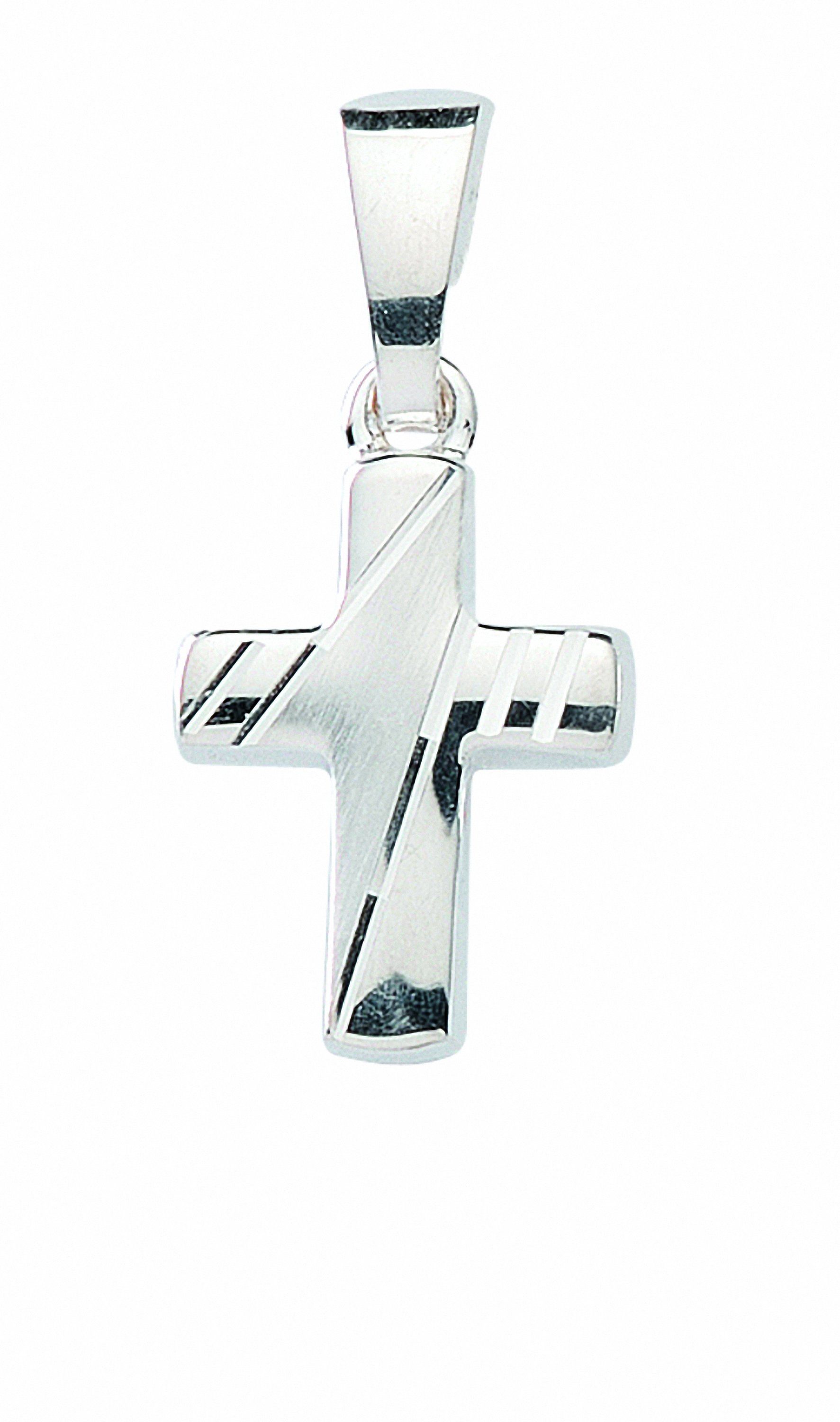 Adelia´s Kette mit - Anhänger 925 Schmuckset Kreuz Silber mit Halskette Anhänger, Set