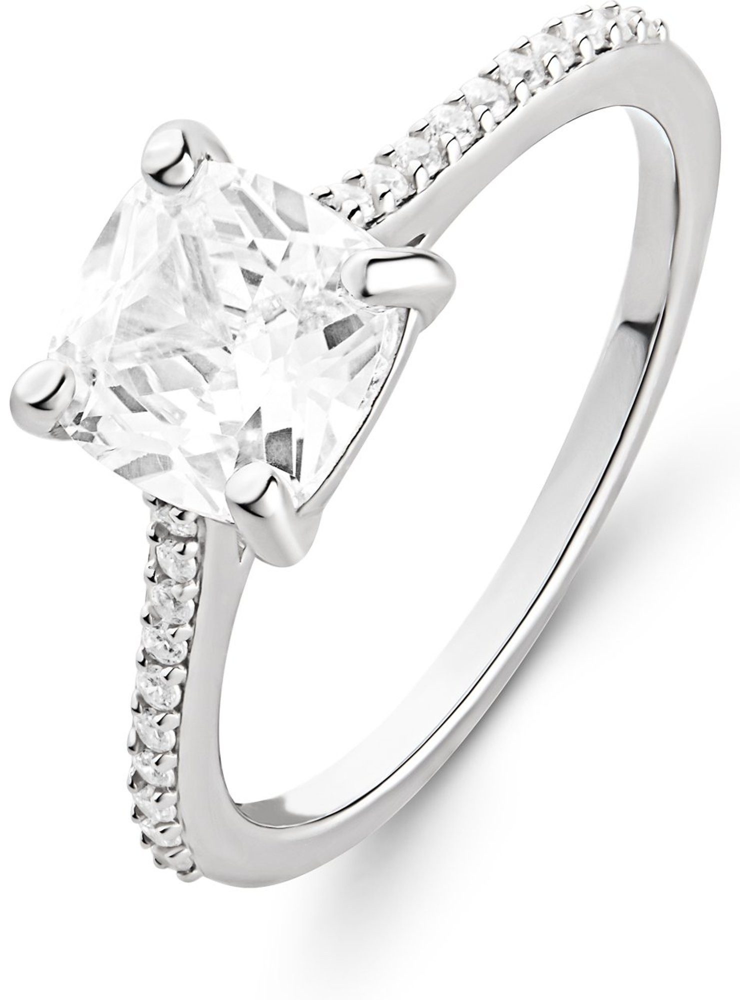 Fingerring CHRIST Damen-Damenring 925er Silber 20 Zirkonia