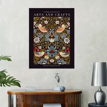 Posterlounge Wandfolie William Morris, Arts and Crafts - Der Erdbeerdieb II, Schlafzimmer Vintage Grafikdesign