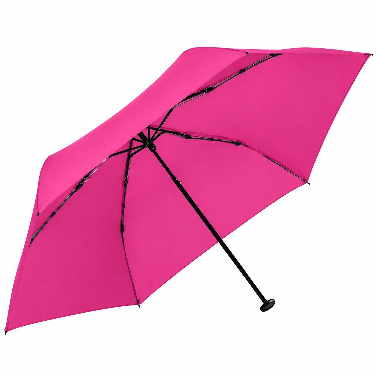 FARE Taschenregenschirm FiligRain ToGo, inkl. Umhängetasche, 100g leicht, UPF 50+, Windproof-PLUS, Sicherheitsschieber, Recyclingbezug, 88 cm
