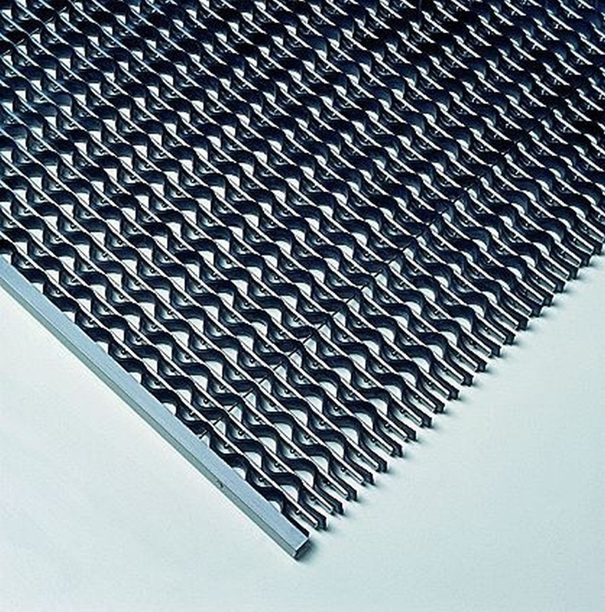 MILTEX Fußmatte Schmutzfangmatte Eazycare Wave 98,5x78,5cm aluminium/schwarz