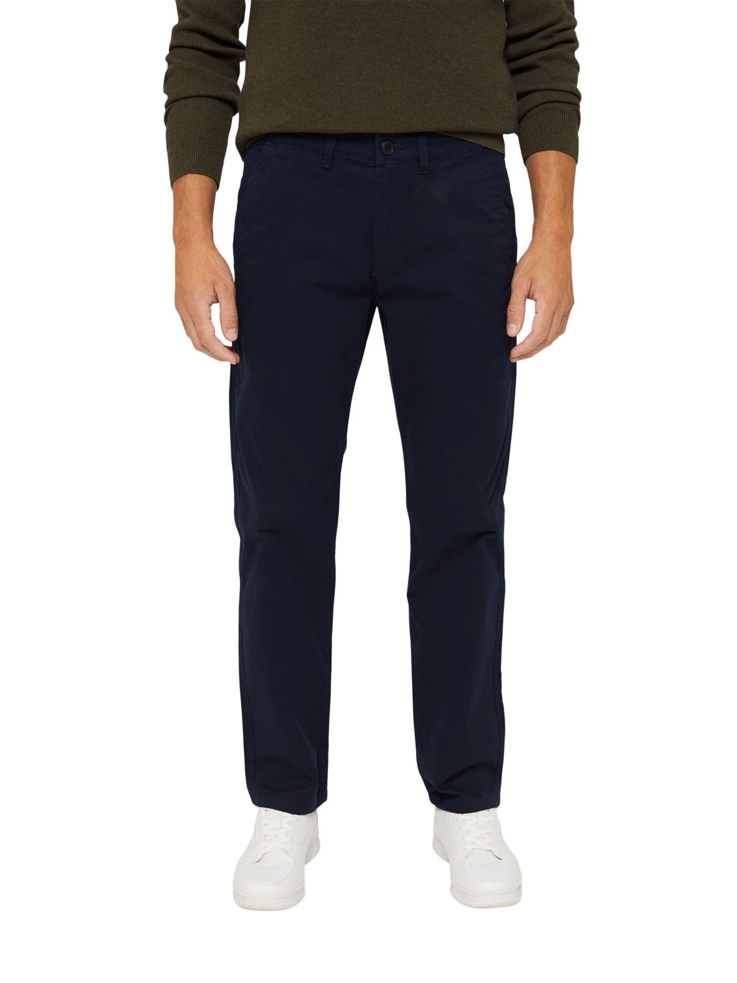 Chino NAVY Organic aus Gerade Chinohose Cotton Esprit