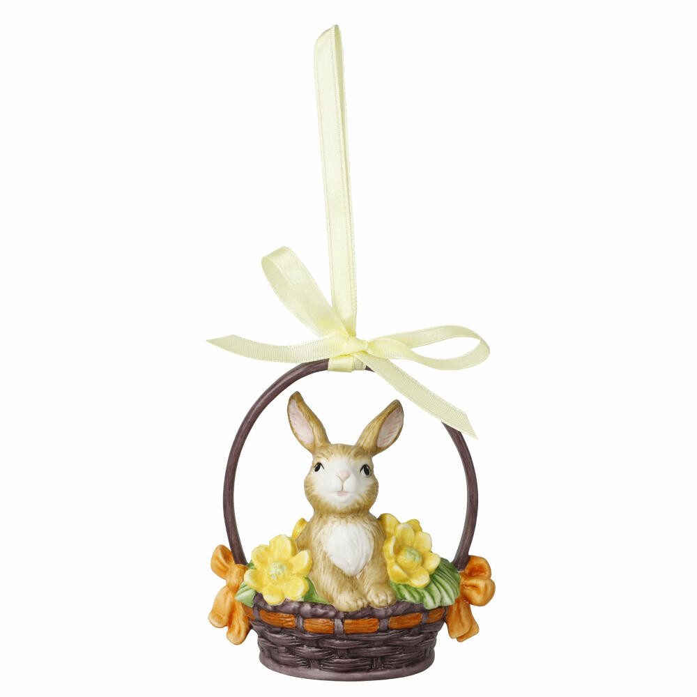Goebel Christbaumschmuck Goebel Hängeornament Jahreshase 2025, Biskuit-Porzellan, Bunt, 10 cm