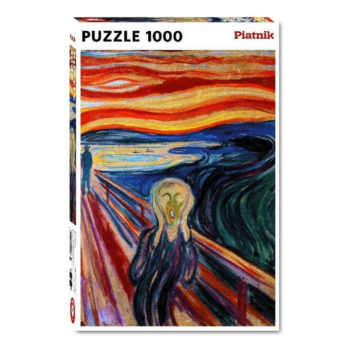Piatnik Puzzle Munch - Der Schrei - 1000 Teile Puzzle Puzzleteile
