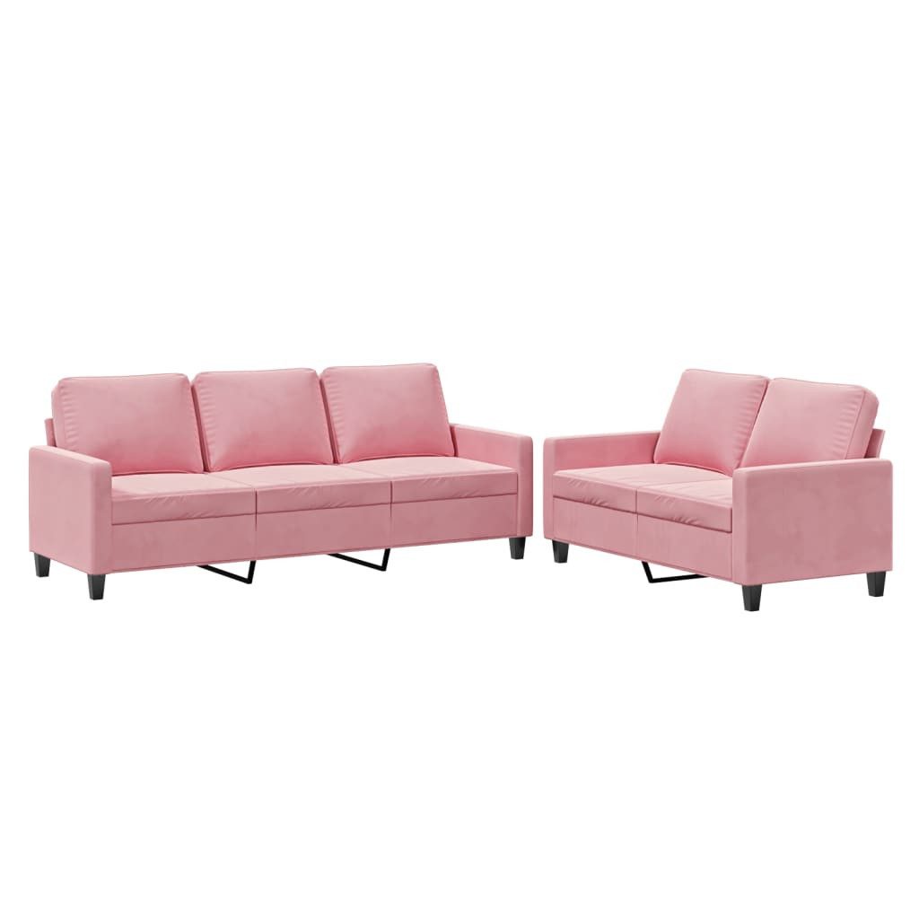 vidaXL Sofa 2-tlg. Sofagarnitur mit Kissen günstig online kaufen