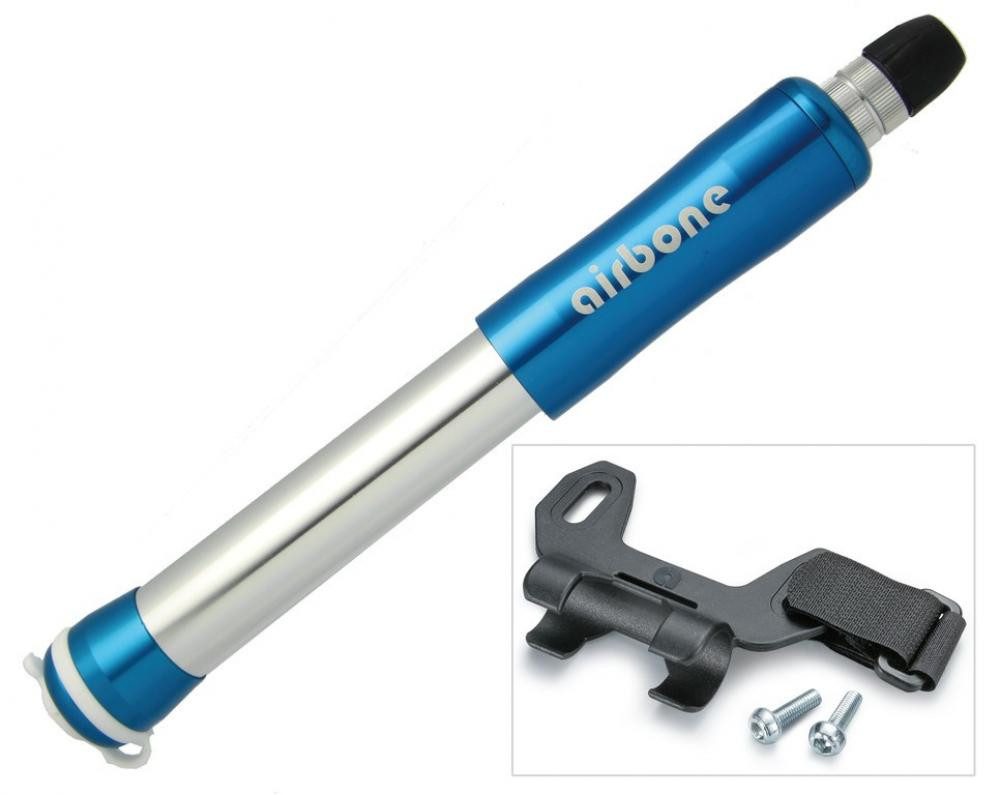 Airbone Fahrradpumpe Airbone Minipumpe ZT-509 AV/DV/SV 210mm blau inkl Halter