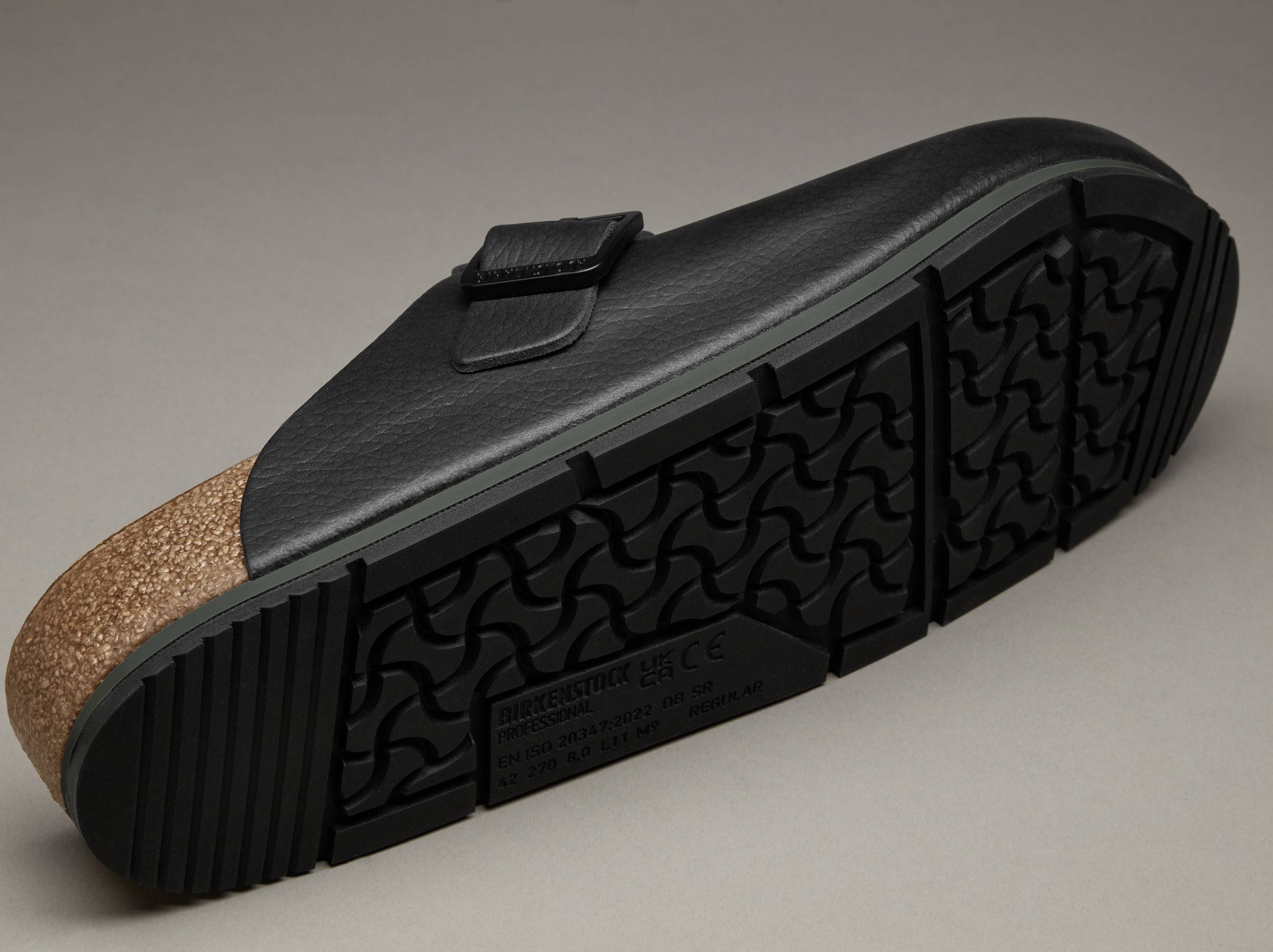 Birkenstock Damen Herren Boston Pro Hausschuhe Leder Pantoletten - Anatomischer Clog Zertifiziert EN ISO 20347:2043, Berufsschuhe für Medizin & Gastronomie – Bild 5 von 5