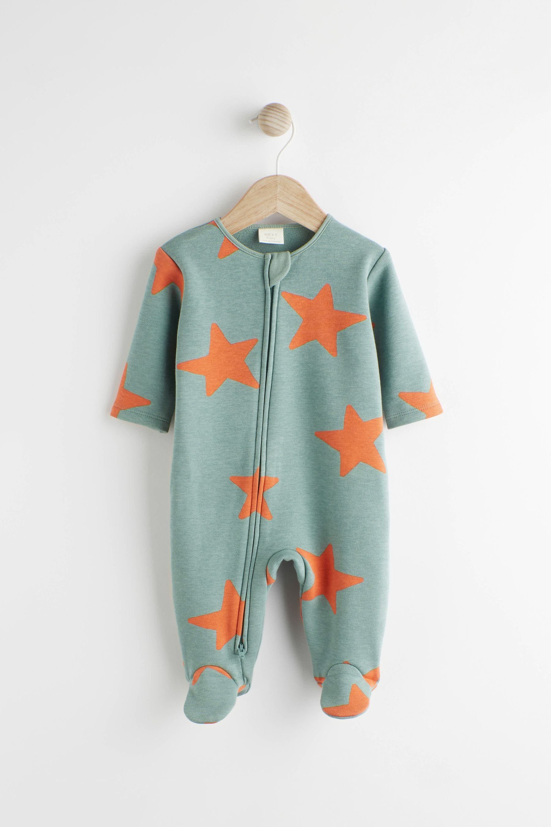 Blue Teal Schlafoverall Baby-Schlafanzug (1-tlg) mit Fleece-Futter Next