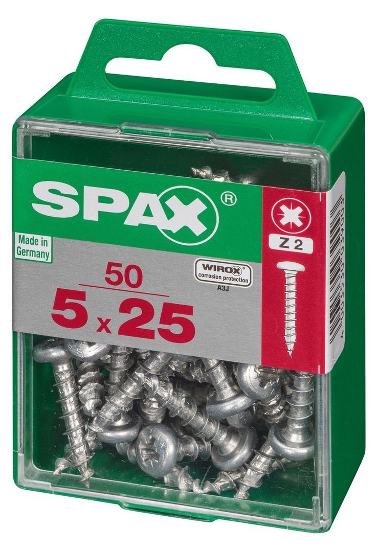 25 Universalschrauben mm 20 TX x Holzbauschraube 5.0 SPAX 50 Spax -