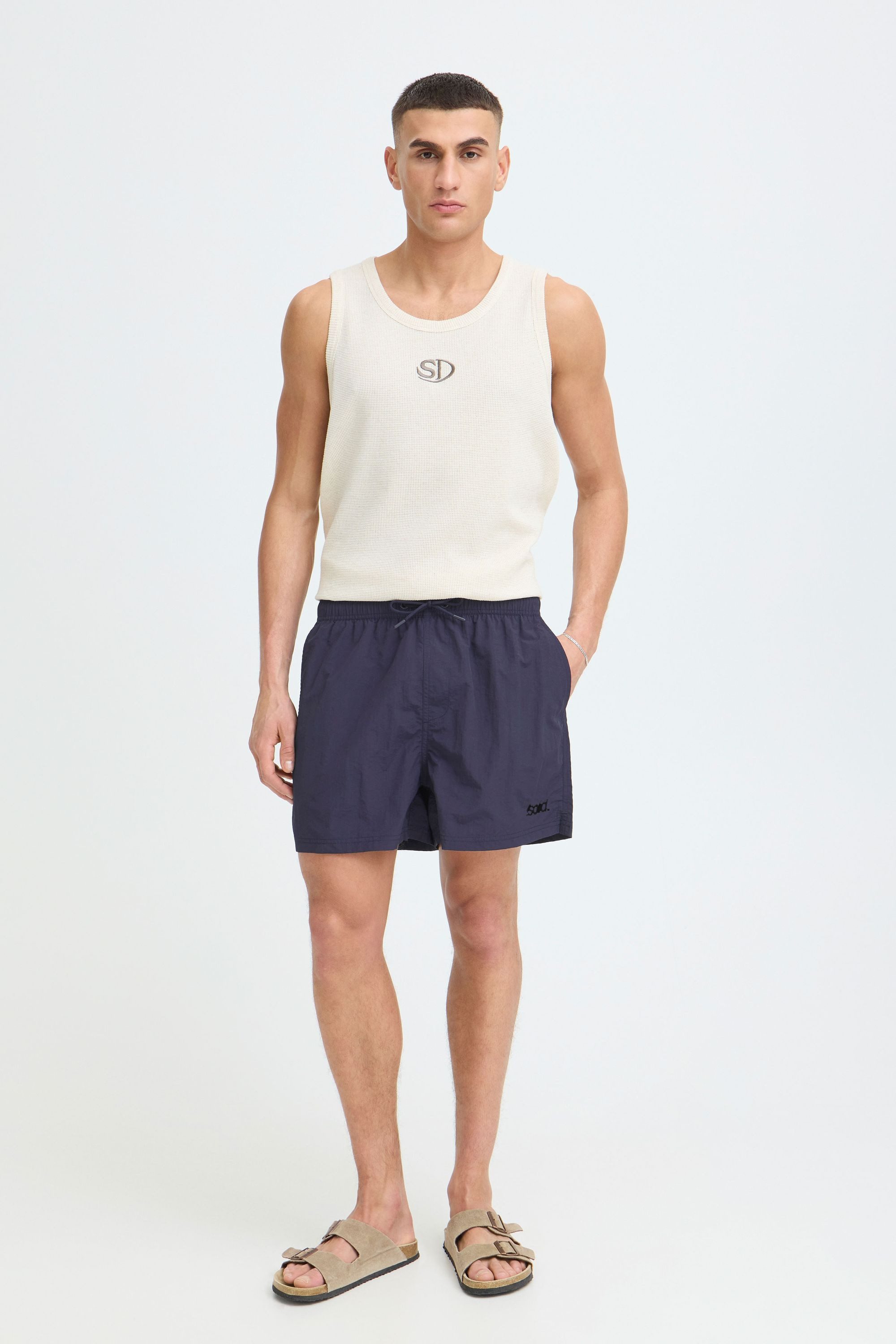 !Solid Shorts SDUrlest Schlichte Badeshorts mit elastischem Bund