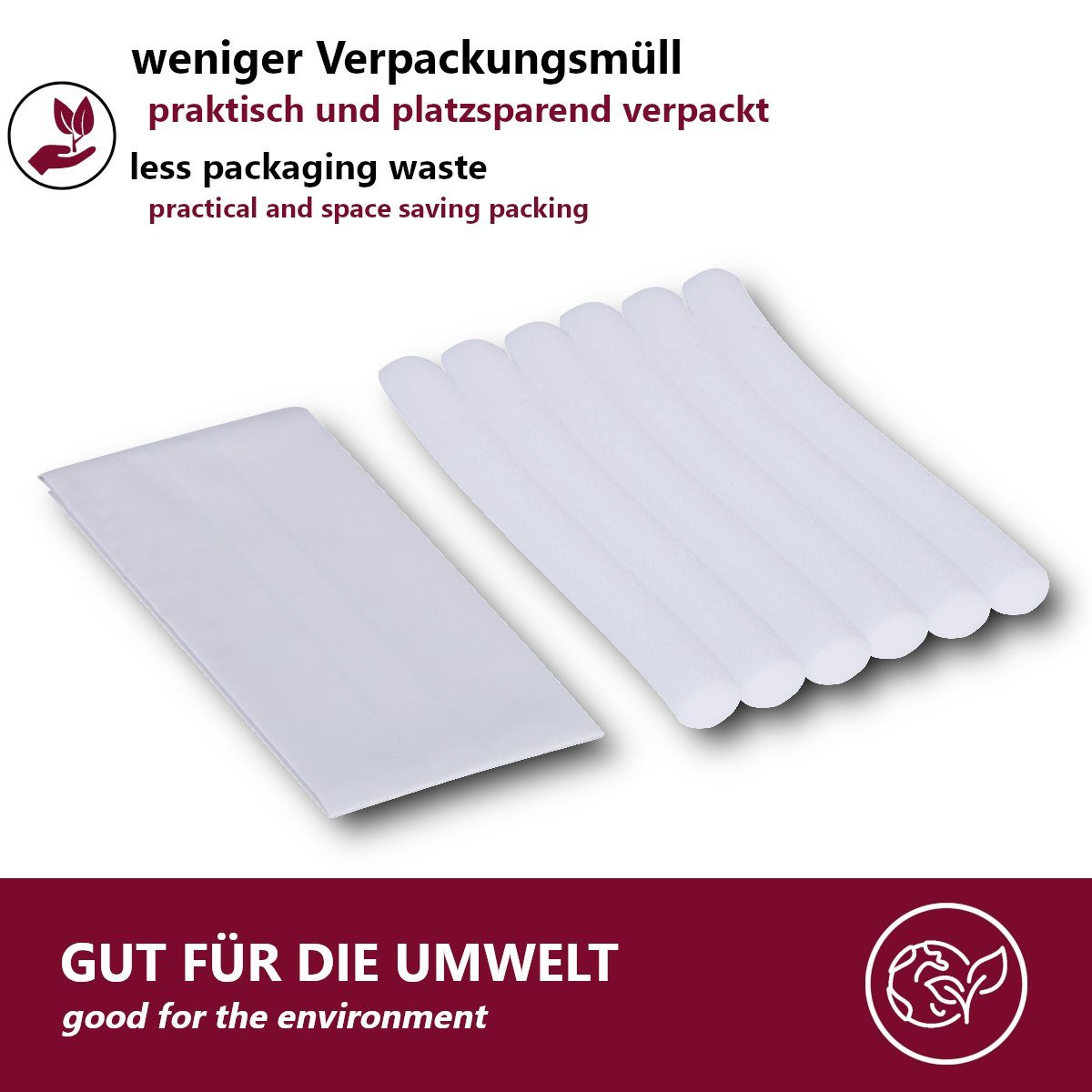 Platzsparend Türen, Packung, Luftzugstopper, Türdichtung, PU HOOZ für Weiß verpackt 1-tlg., Leder Türdichtung Zugluftstopper