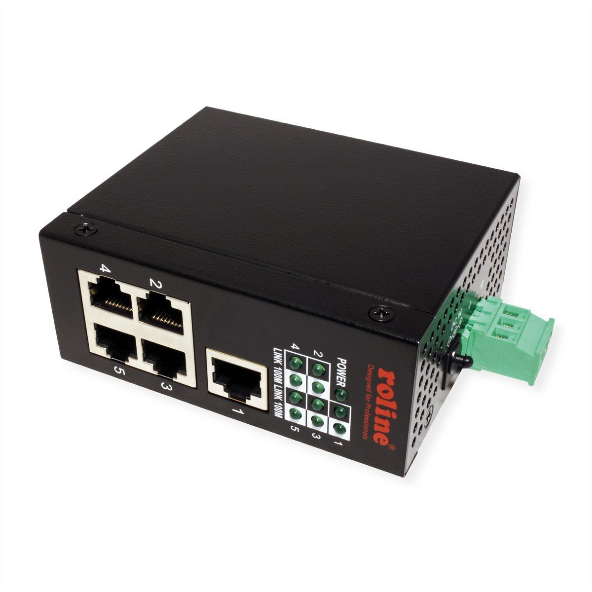Industrie Switch 5x RJ-45, unmanaged Netzwerk-Switch