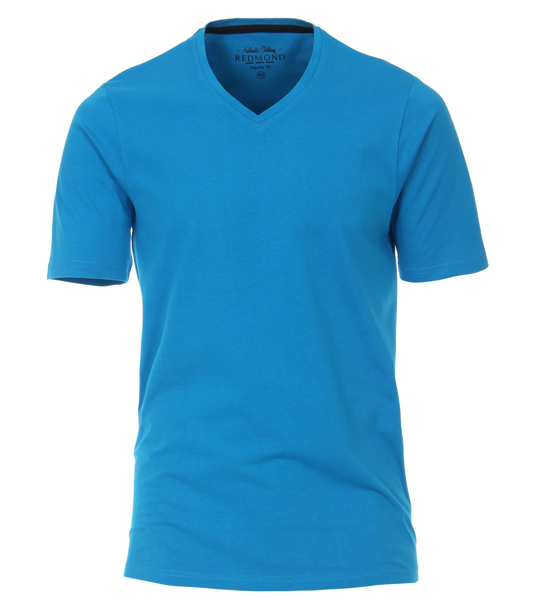 Redmond T-Shirt uni 17 blau