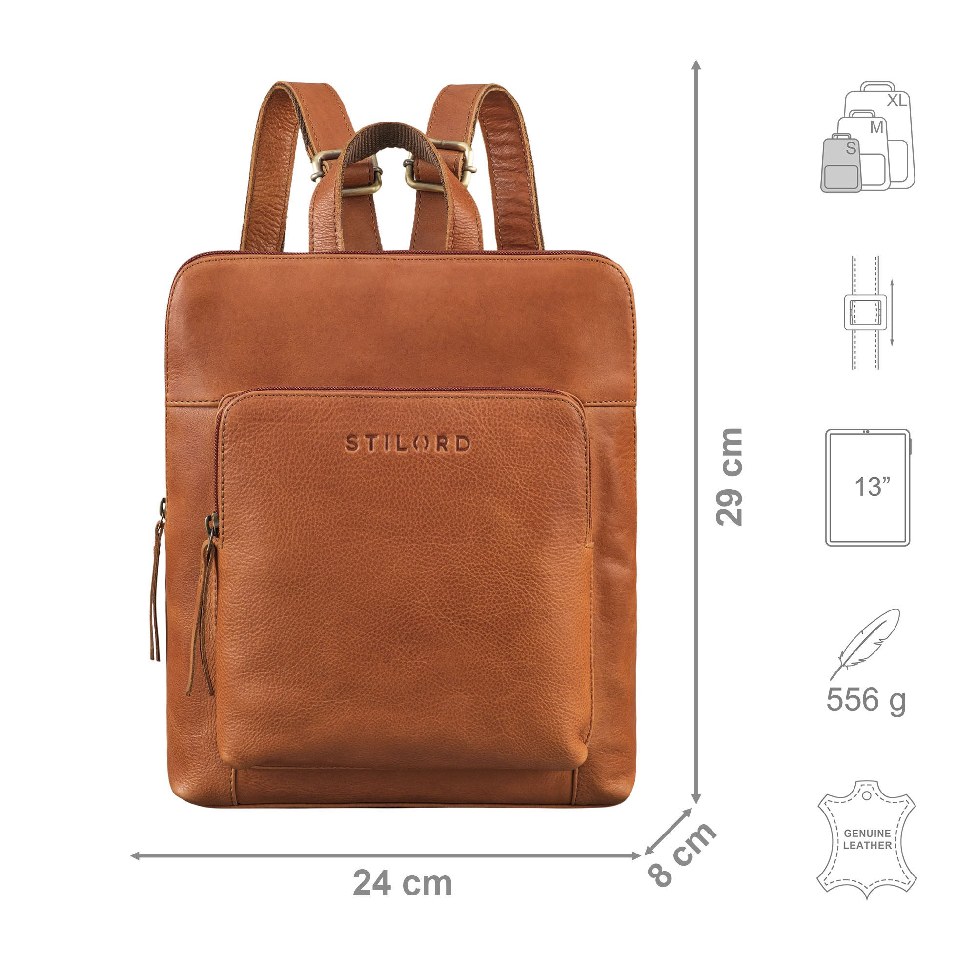 STILORD Cityrucksack "Ari" Kleiner City Rucksack Damen Leder, Leder Daypack günstig online kaufen