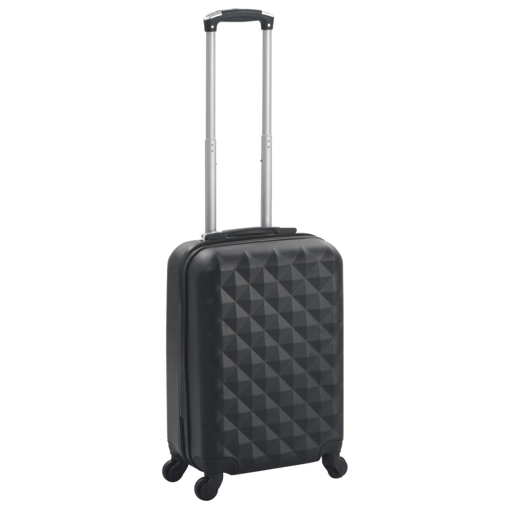 vidaXL Hartschalen-Trolley Hartschalen-Trolley Schwarz ABS
