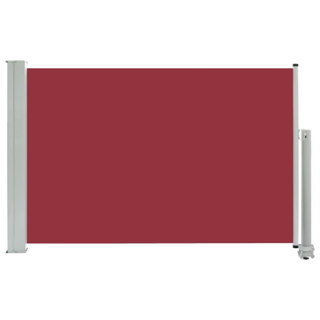 vidaXL Balkonsichtschutz Ausziehbare Seitenmarkise 60×300 cm Rot