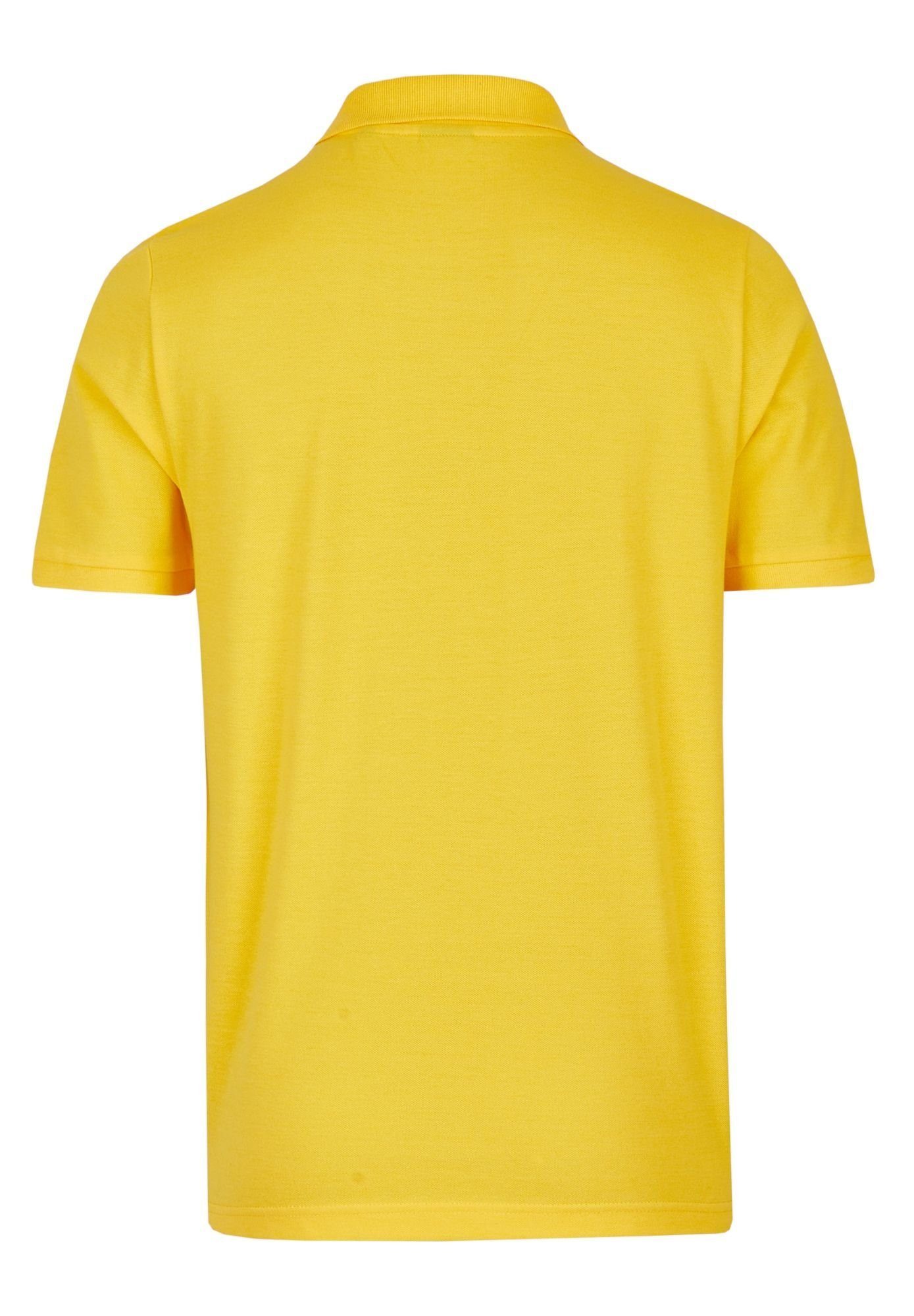 unifarbenem PARIS HECHTER Poloshirt im Stil yellow