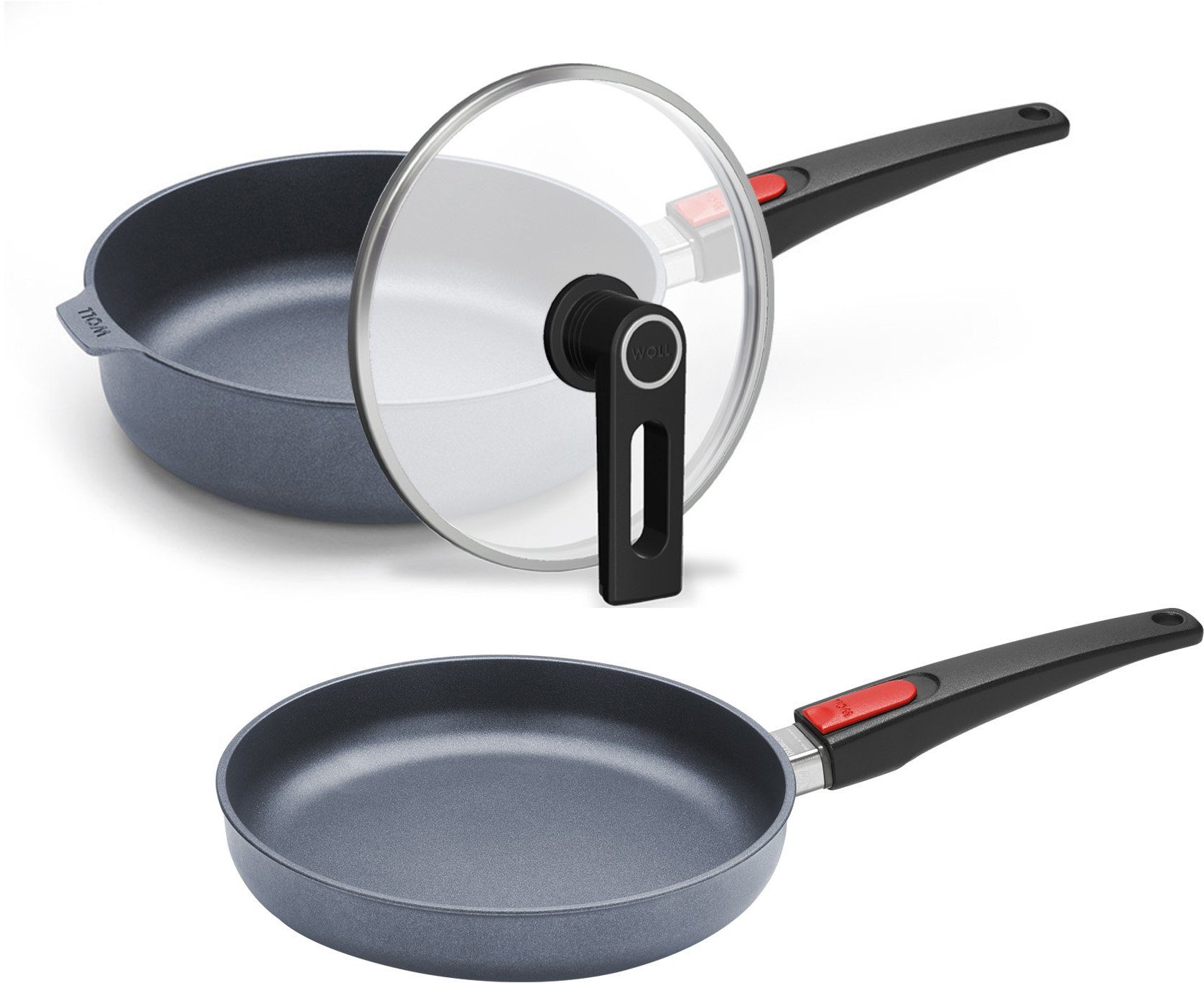 WOLL MADE IN GERMANY Pfannen-Set »Diamond Lite«, Aluminiumguss (Set, 3