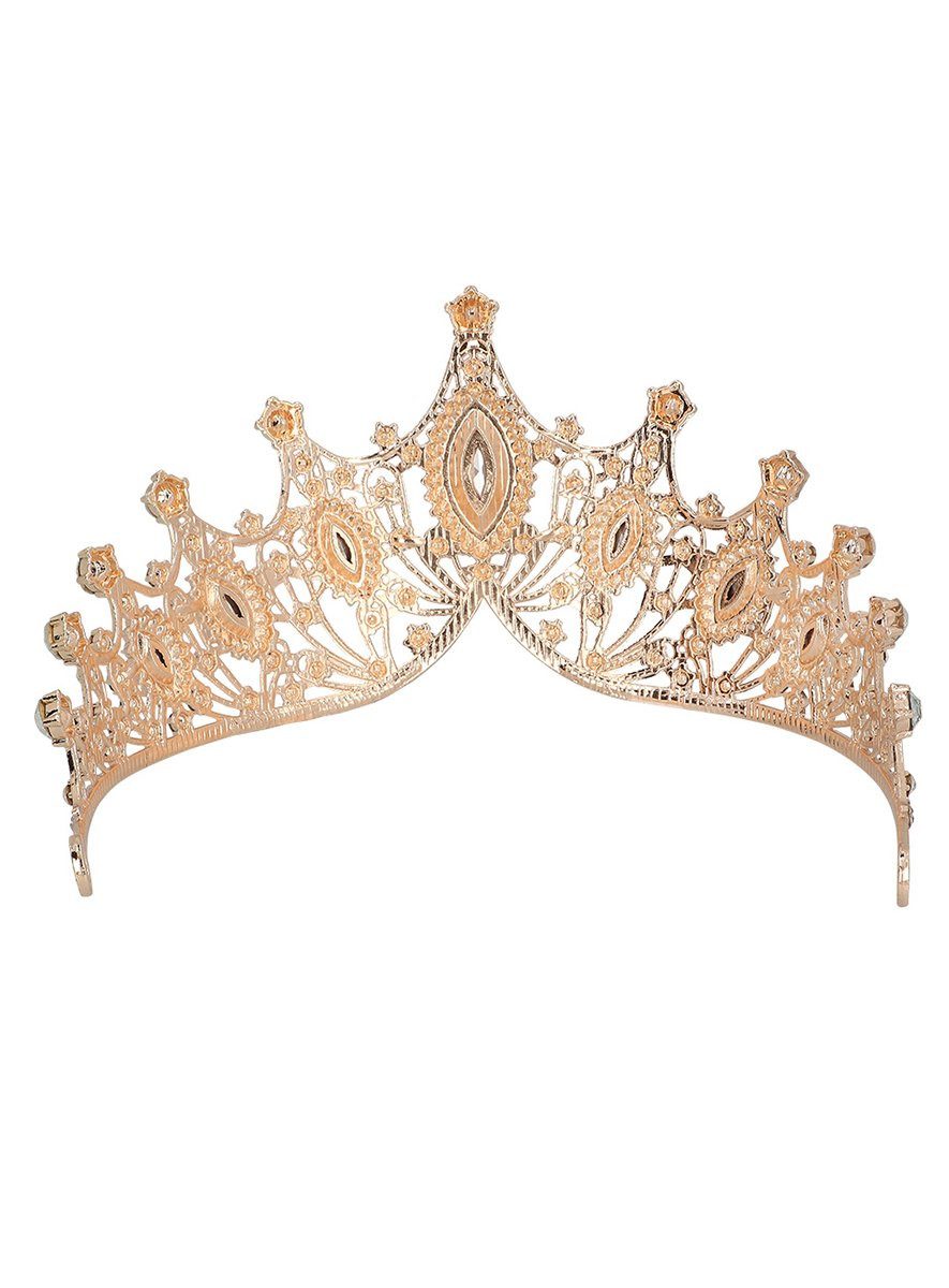 Boland Kostüm Goldenes Diadem Ophelia, Funkelnder Kopfschmuck für die Märchenprinzessin