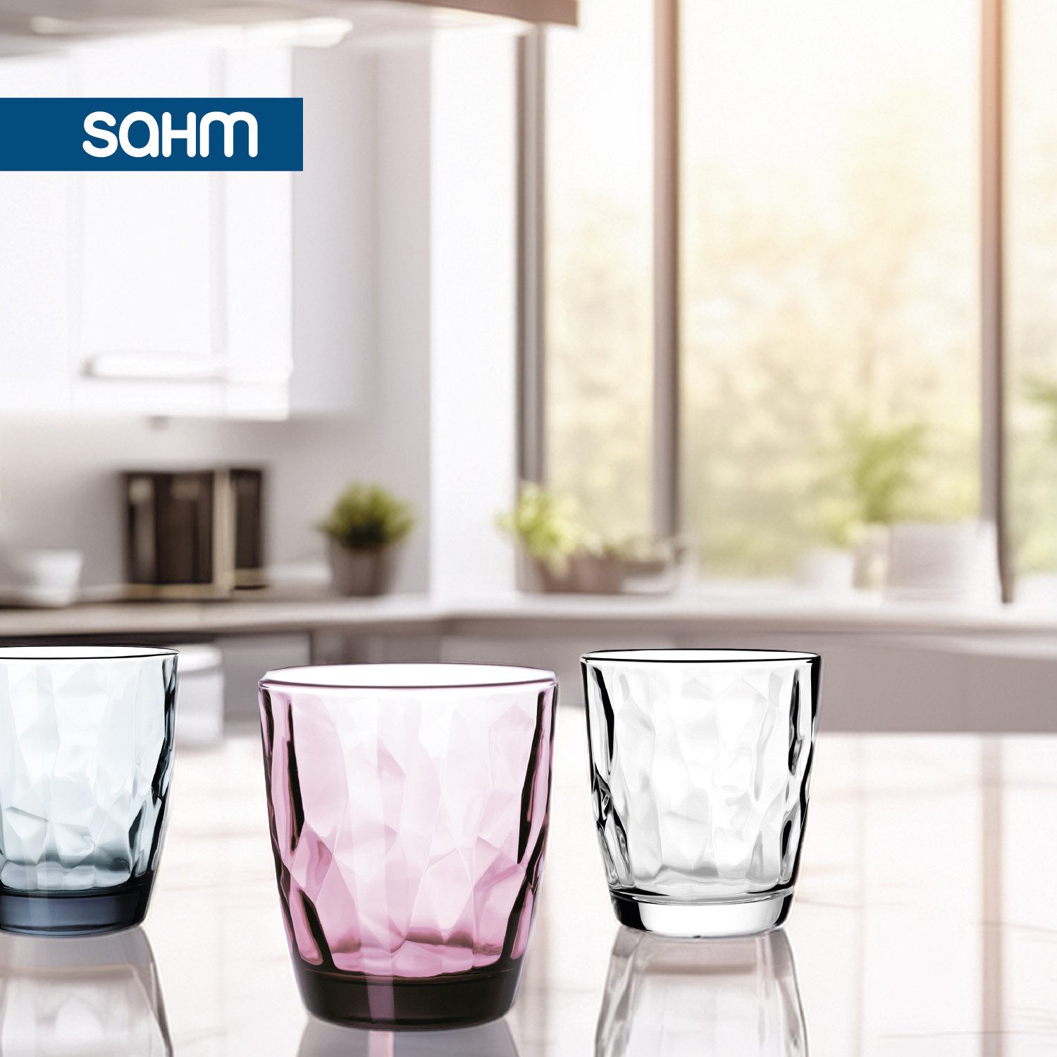 SAHM Gläser-Set Diamond Becher Set 6 tlg