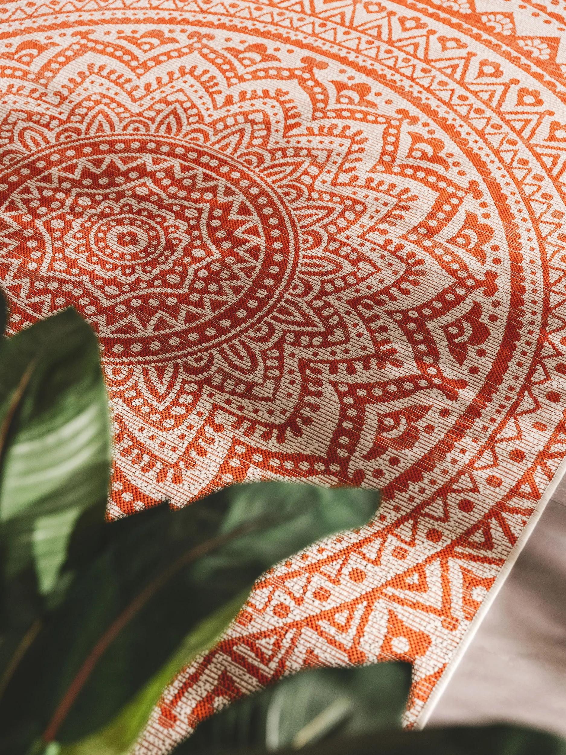 benuta Outdoorteppich Cleo, rechteckig, Höhe: 5 mm, Teppich Wohnzimmer, Schlafzimmer, Esszimmer, Flur, Kunstfaser, Cozy