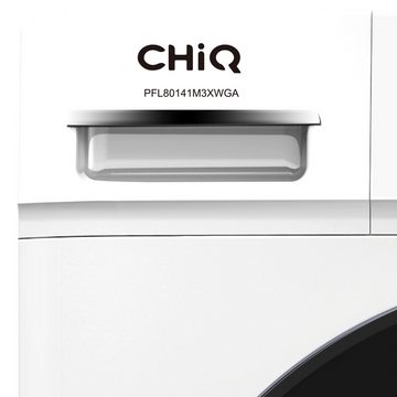 CHiQ Waschmaschine PFL80141M3XWGA, 8 kg, 1400 U/min, Aquastop, 15 Programme, Inverter Motor