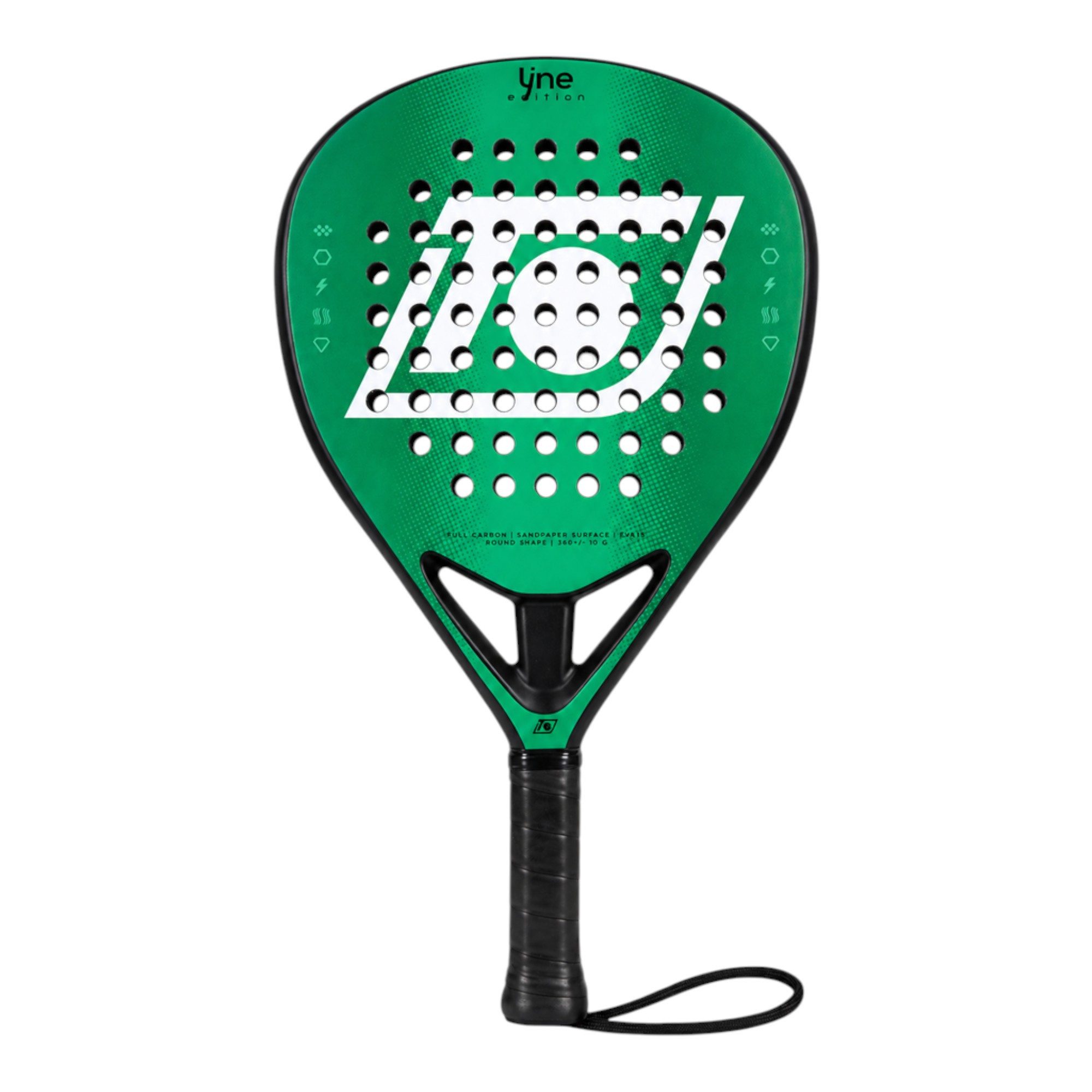 TOP SPIN Padelschläger Line Edition 360g/Rund 2026 grün