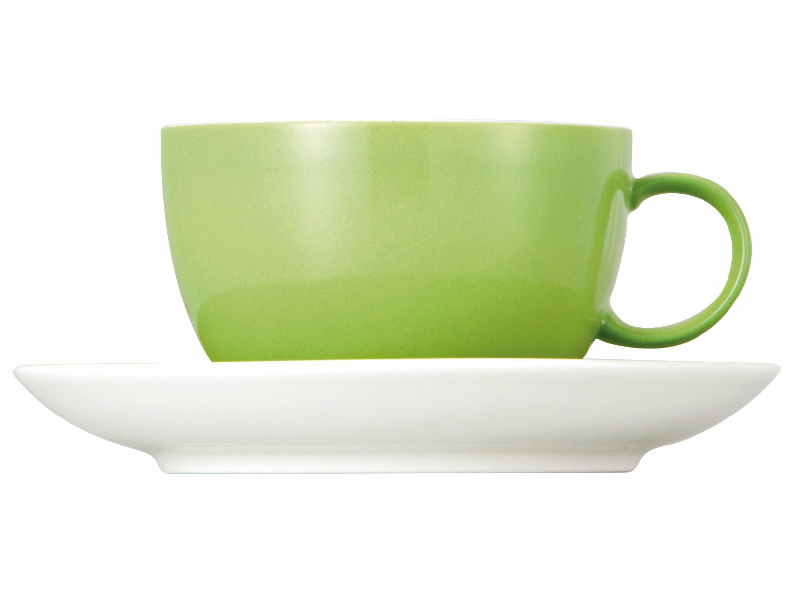 Thomas Porzellan Tasse Sunny Day Apple Green Tee-/Kombitasse 2tlg., Porzellan
