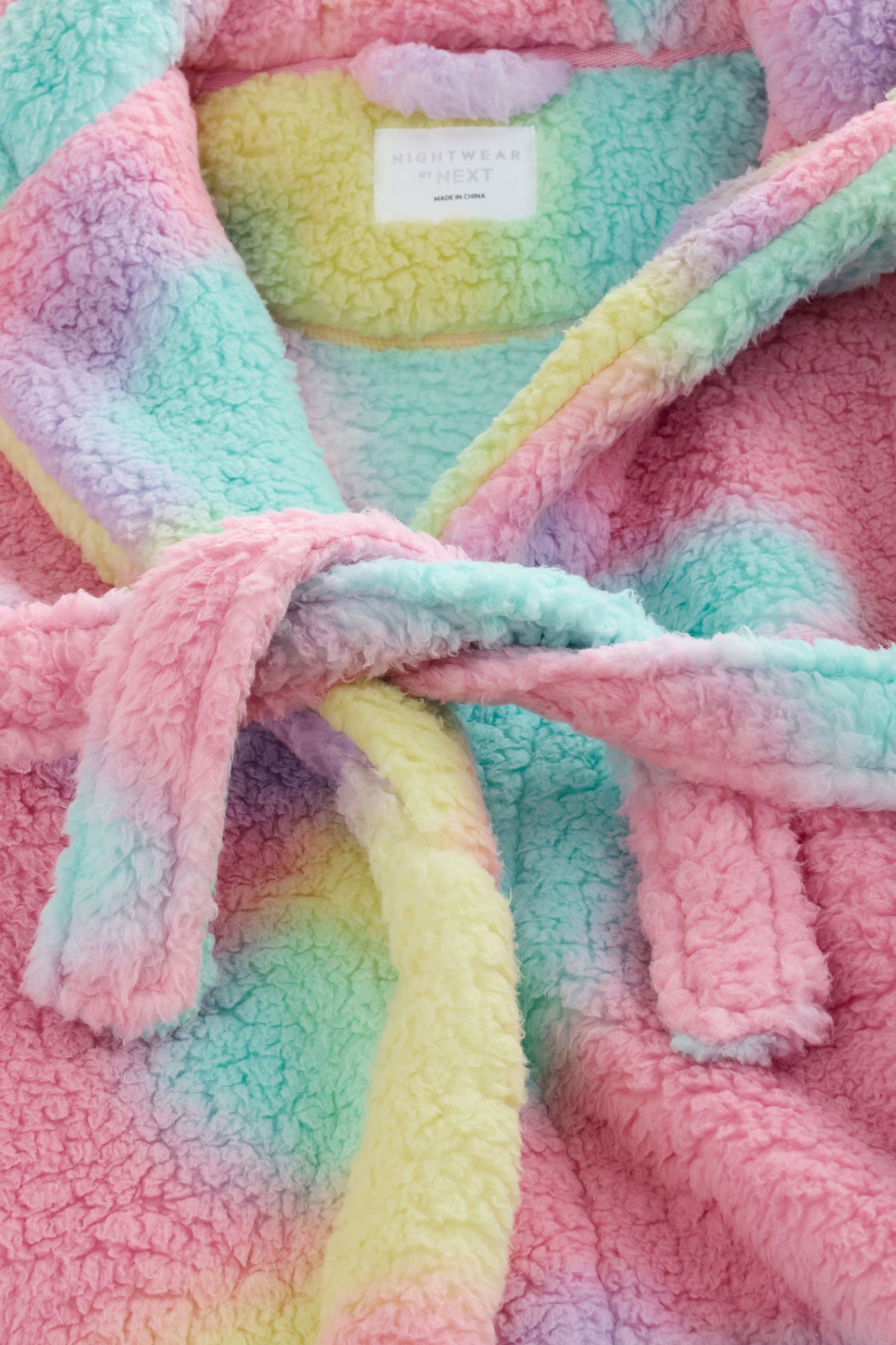 Next Kinderbademantel Morgenmantel aus Teddy-Fleece, Polyester (recycelt), Polyester – Bild 3 von 4