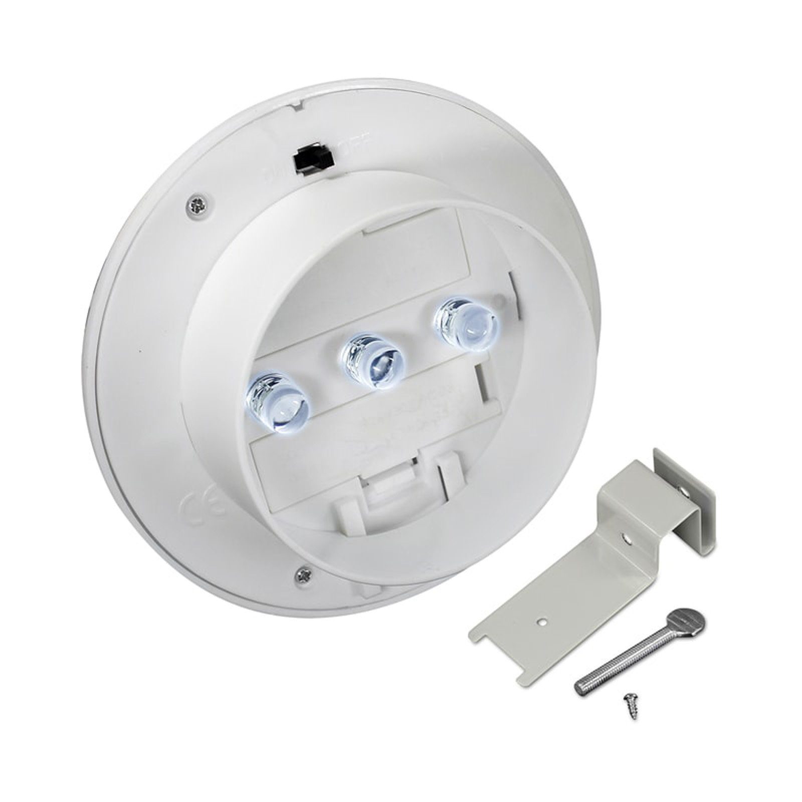 HAC24 LED Dachrinnenleuchte 8x Dachrinnenlampe Dachrinnen Befestigungsmaterial LED fest integriert, Regenrinne Je inkl. Lampe Kaltweiß, Kaltweiß 3 LEDs Solarleuchte