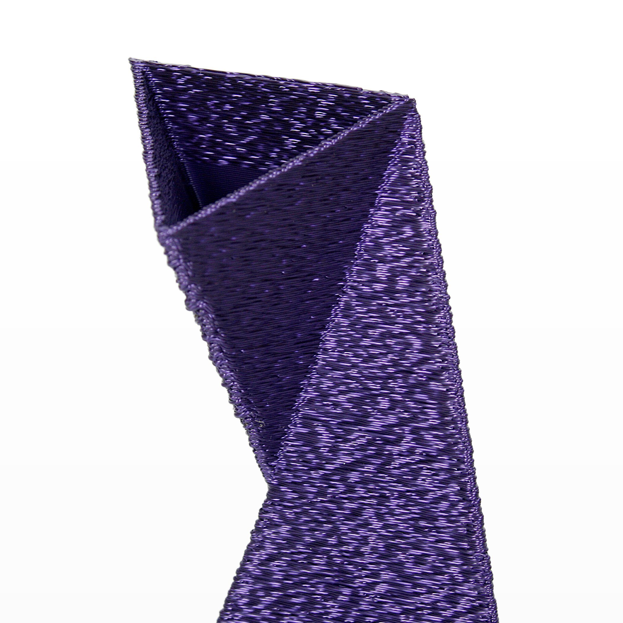 Feder Designer Kreative & – Blumenvase Bio-Kunststoff, aus Dekovase bruchsicher Violet Rohstoffen; Vase nachwachsenden aus Dekorative wasserdicht