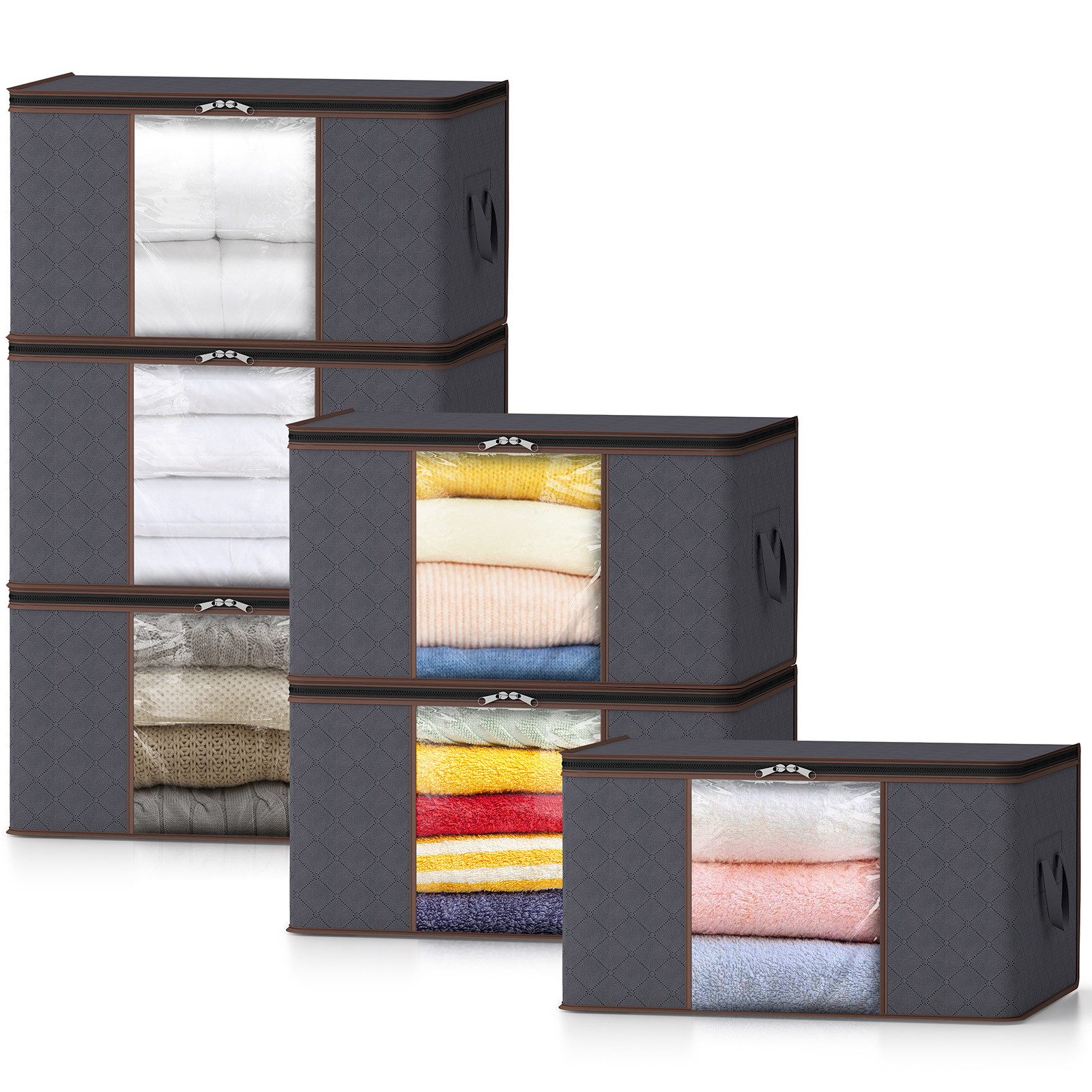 Lifewit Aufbewahrungsdose Groß Aufbewahrungsbox mit Deckel (6 St) günstig online kaufen