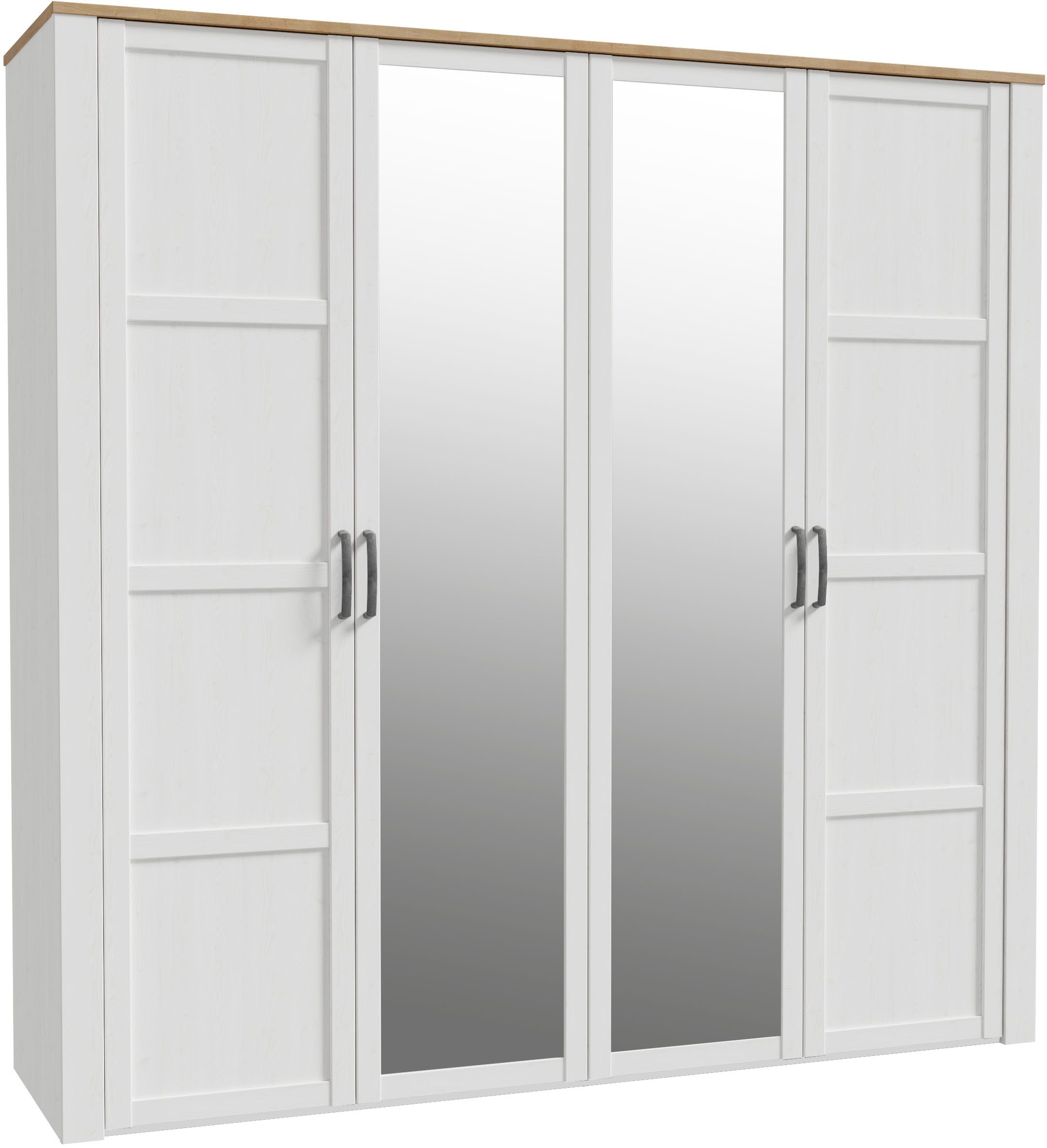 FORTE Kleiderschrank Bohol Höhe 214 cm, Spiegeltüre, SoftClose