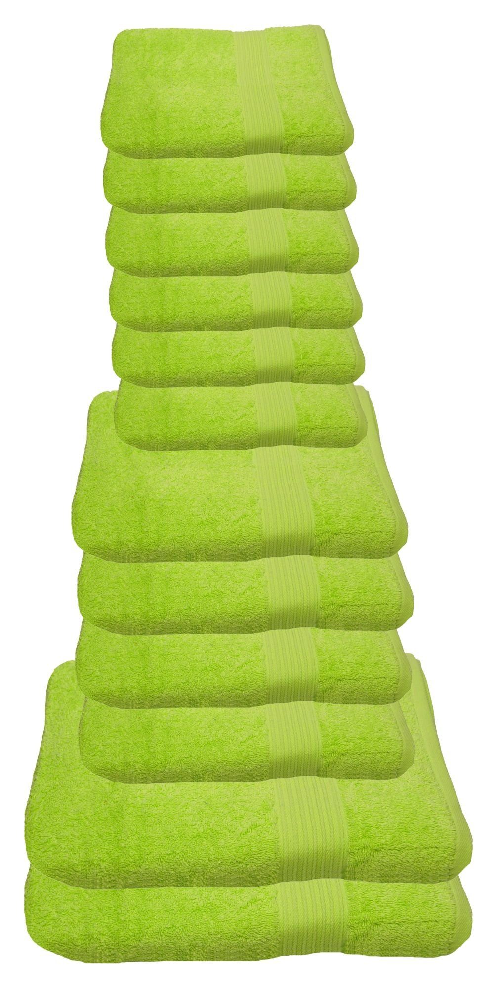 Julie Julsen Handtücher 12-Handtücher-Limette, Baumwolle (12-St) günstig online kaufen
