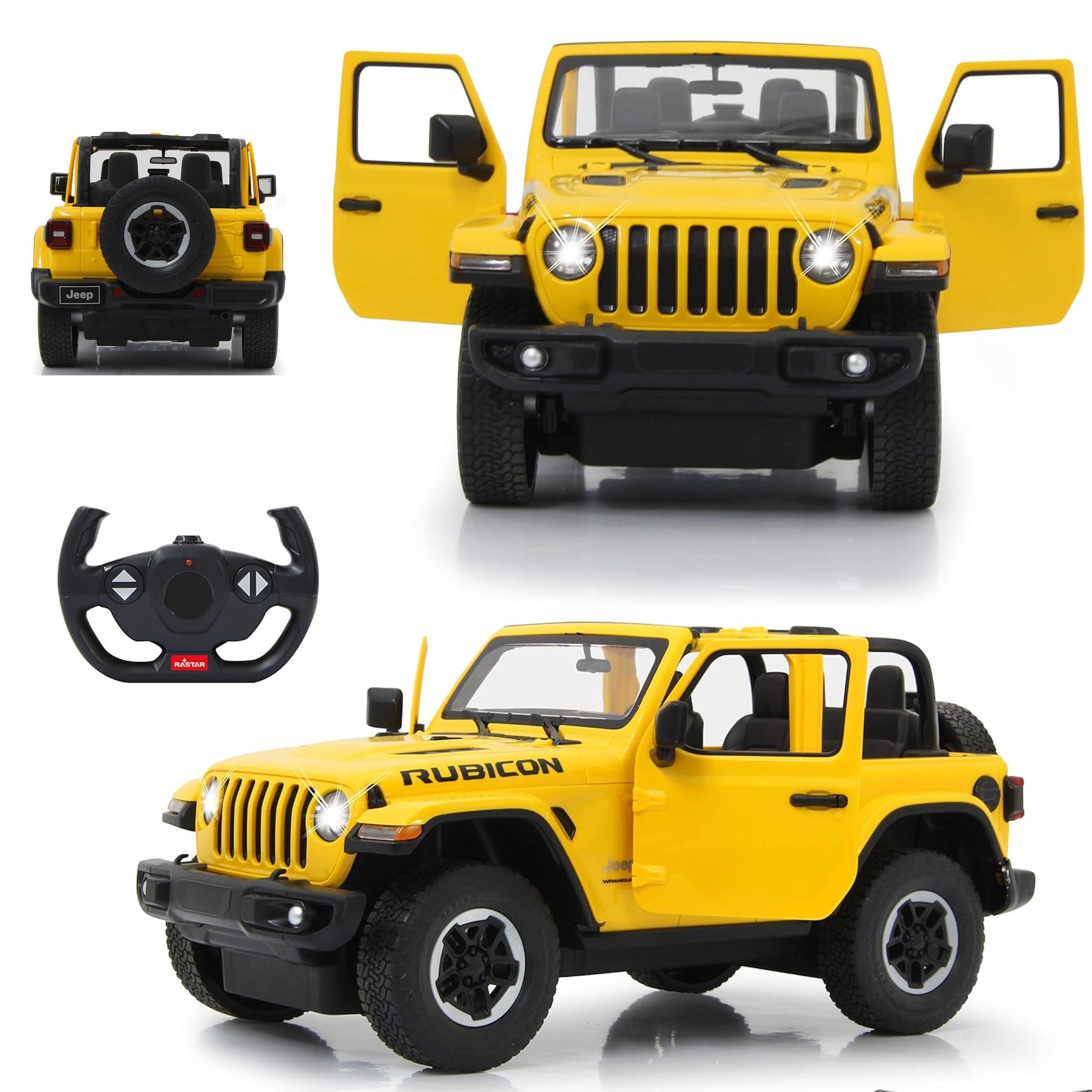COIL RC-Auto RC Jeep Wrangler JL, Geländewagen, 1:14, ​2,4 GHz, LED, Ferngesteuert, Gummiräder