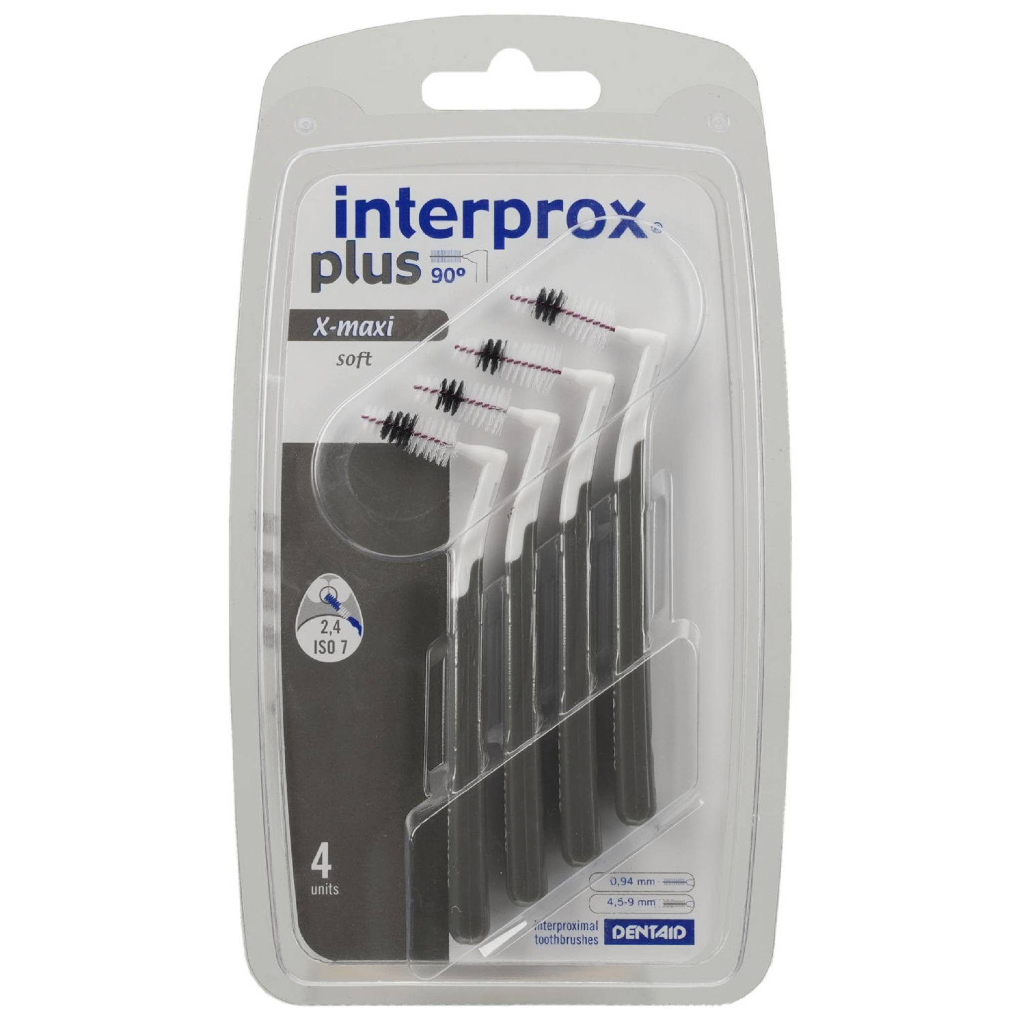 Interprox Interdentalbürsten plus x-maxi conical grau Interdentalbür. 4 St PZN 19262955