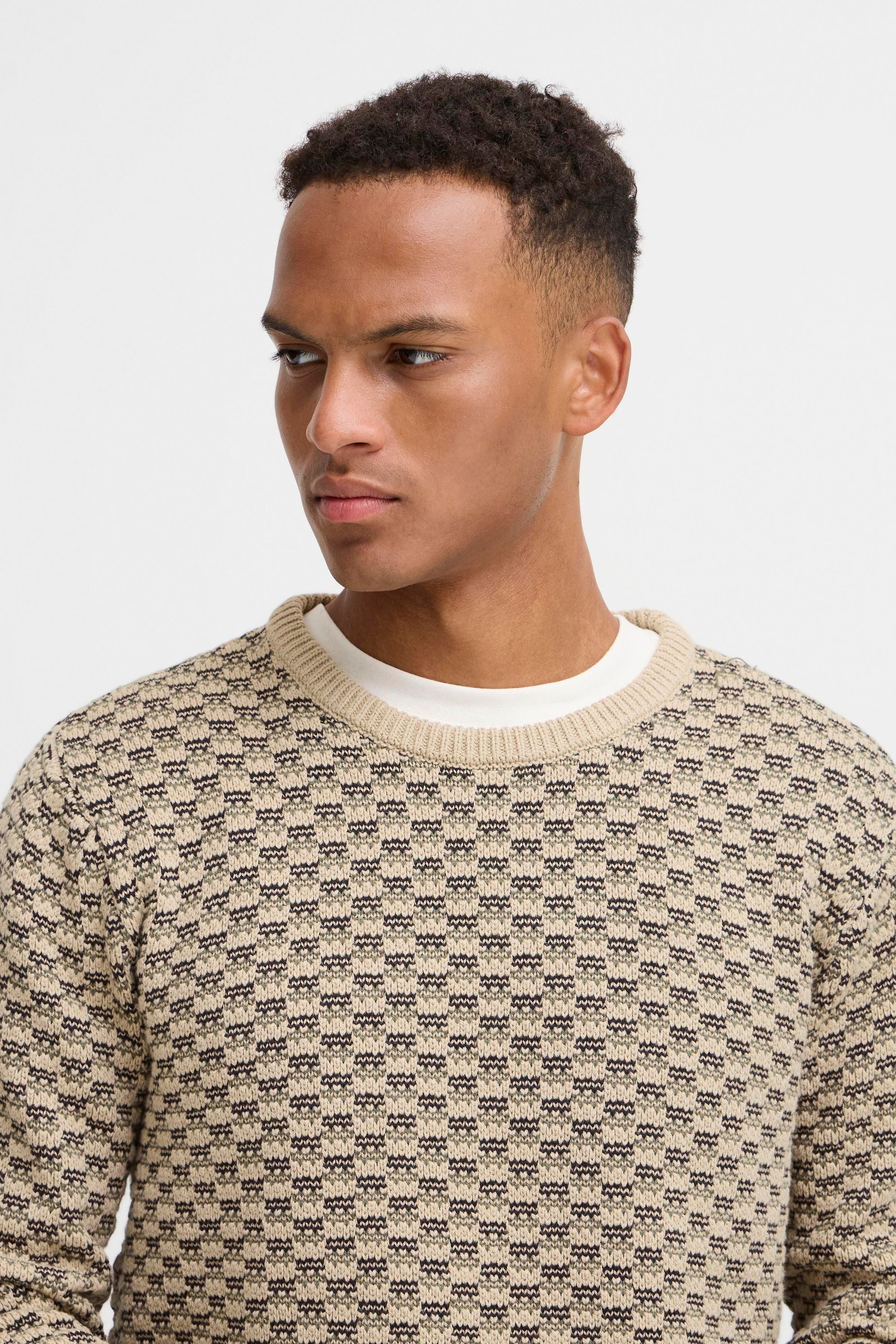 Blend Strickpullover BHBalen Klassischer Grobstrickpullover mit Zopfmuster