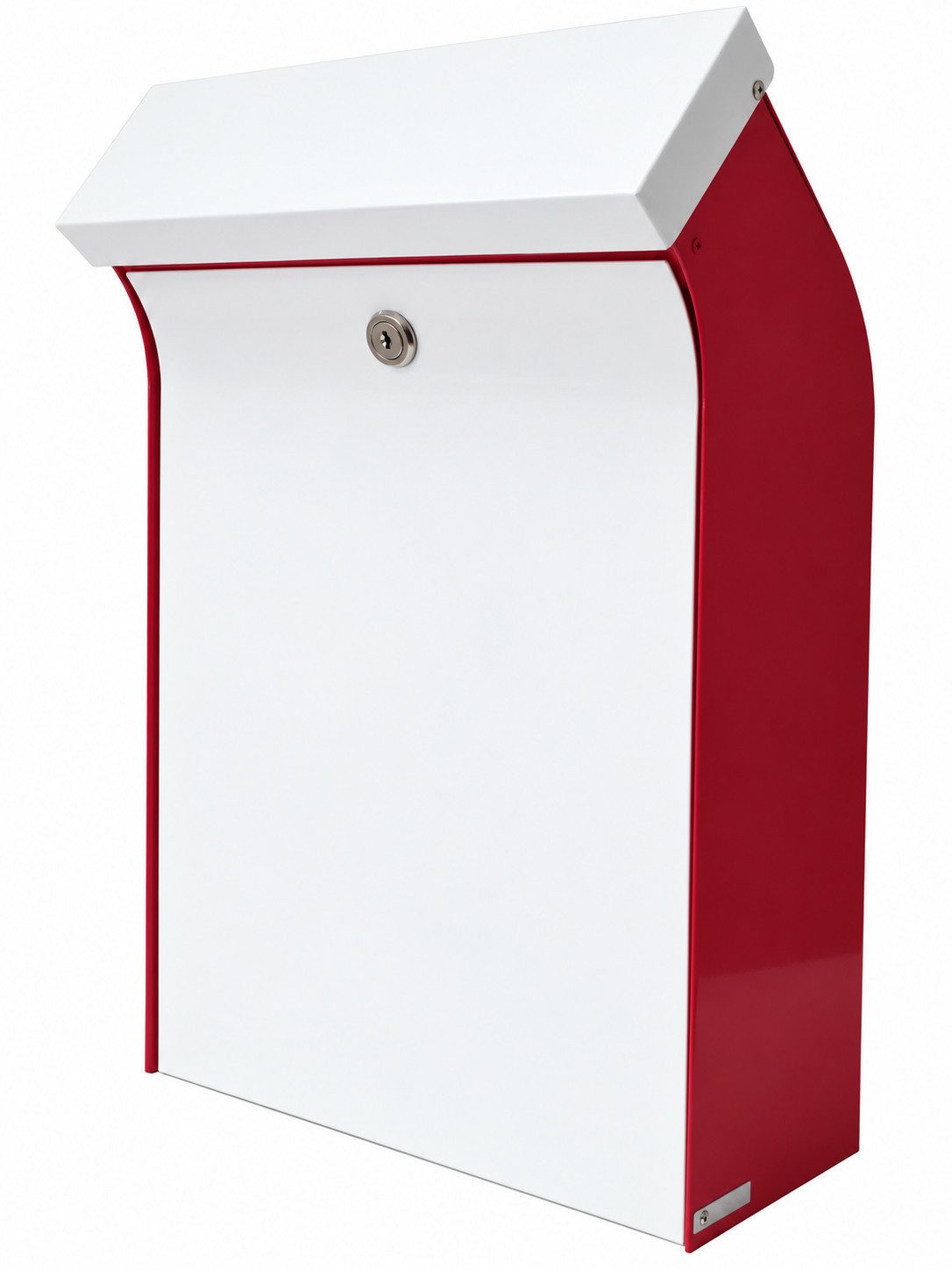 Max Knobloch Briefkasten Max Knobloch Briefkasten BENT DB7030 Orientrot/Verkehrsweiß