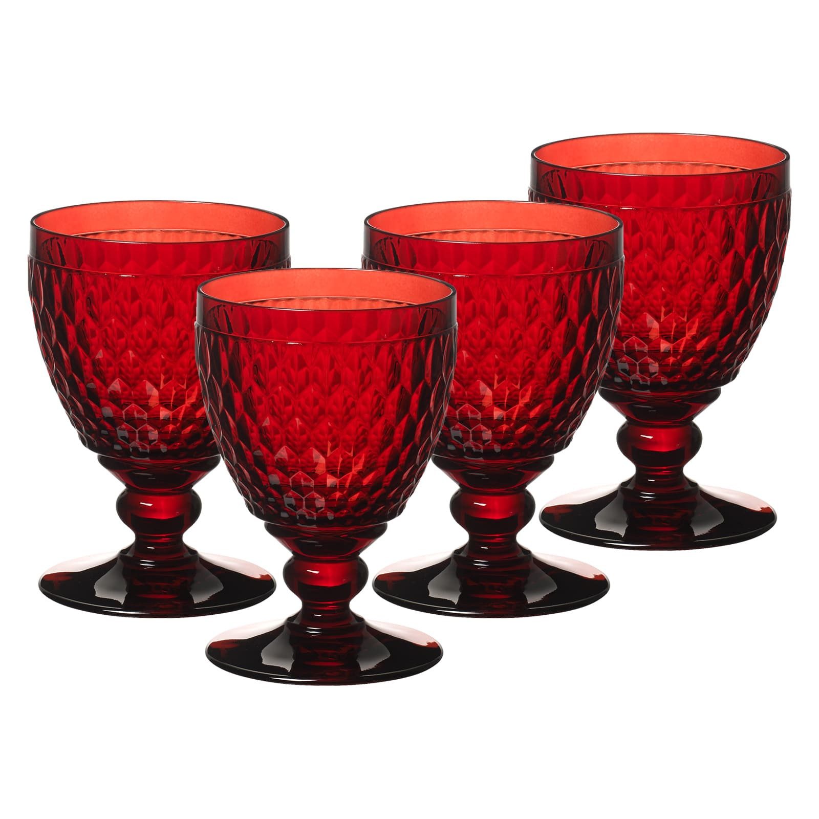 Villeroy & Boch Glas Boston Coloured Wassergläser 400 ml 4er Set, 4-tlg., Glas