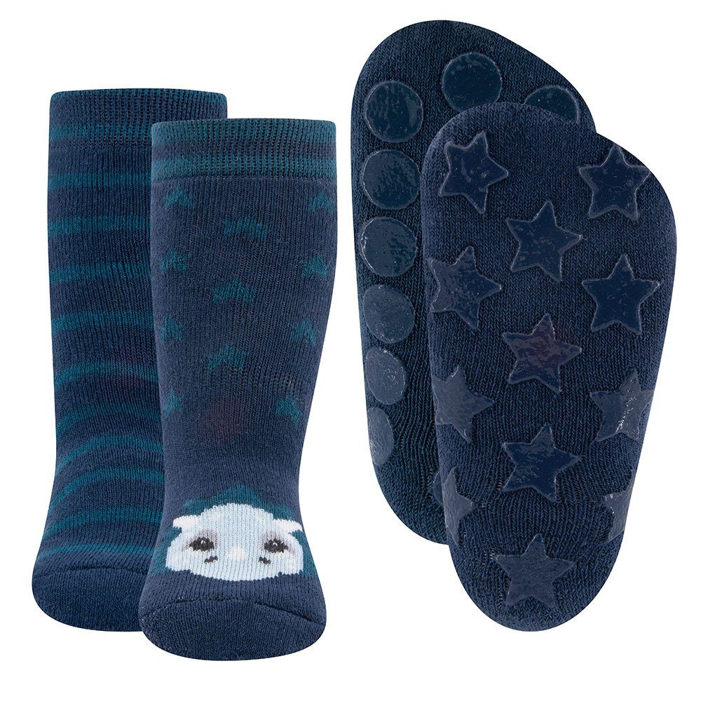ABS-Socken Stoppersocken ABS 2er Pack Dino/Ringel