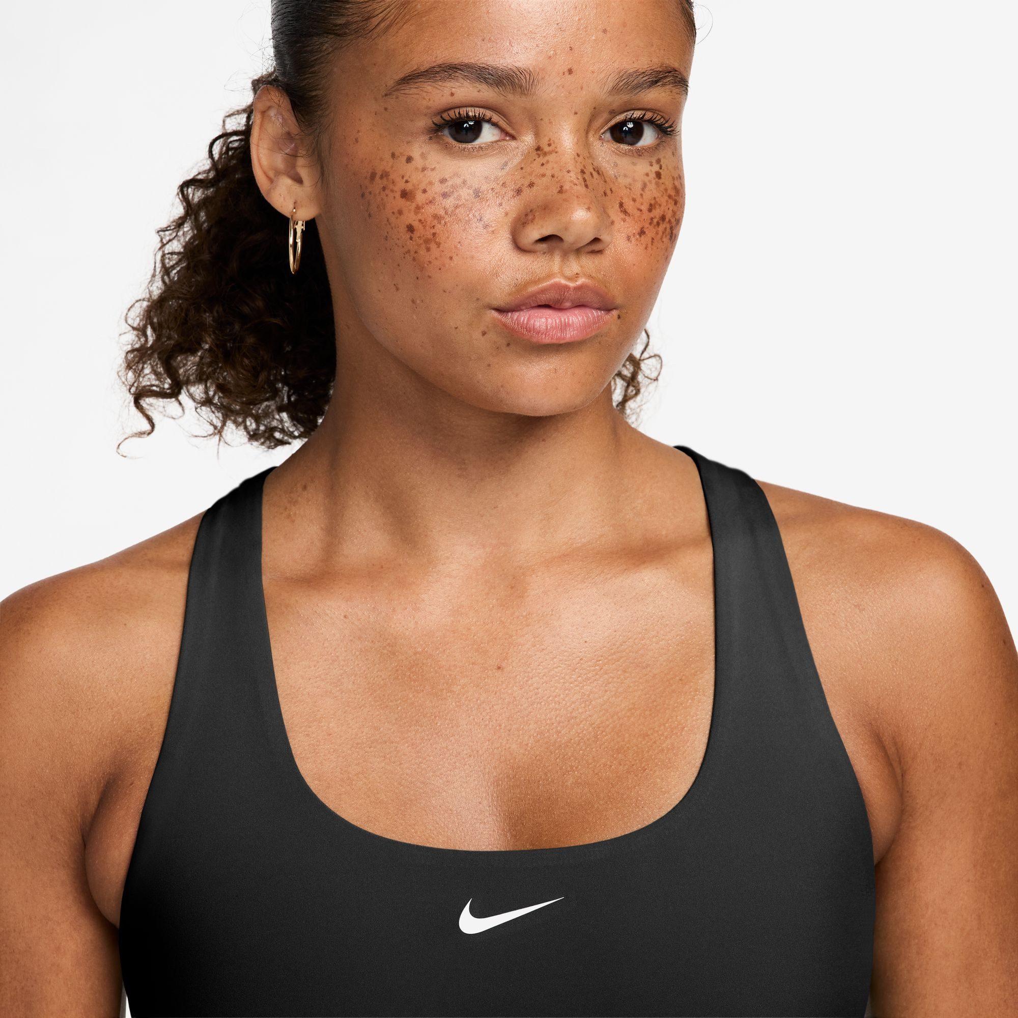 Nike Sport-BH W NP DF 365 LS BRA für sportliche Aktivitäten, glattes und elastisches Material