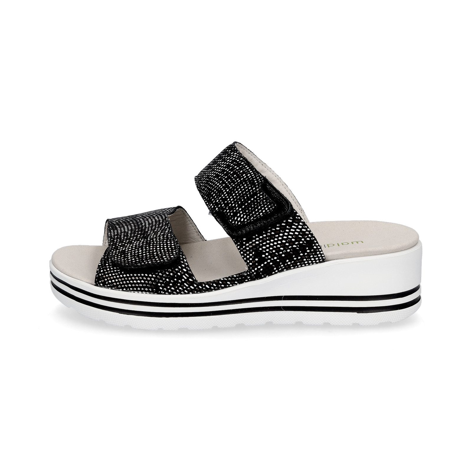Waldläufer Waldläufer Damen Pantolette Michelle schwarz weiß Pantolette günstig online kaufen