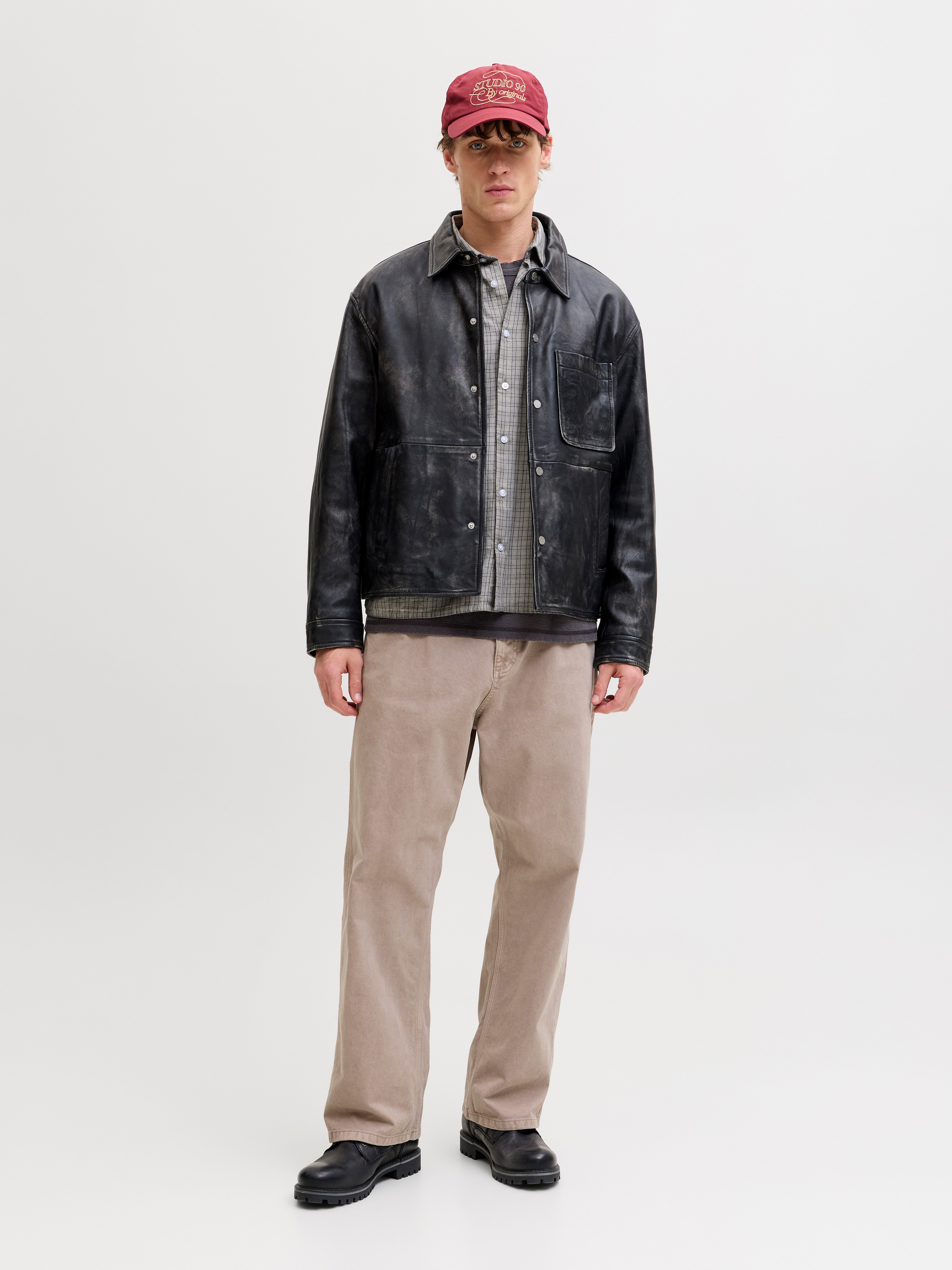 Jack & Jones Chinos JPSTALEX RAYE WORKER PANTS SN mit Five-Pocket-Design