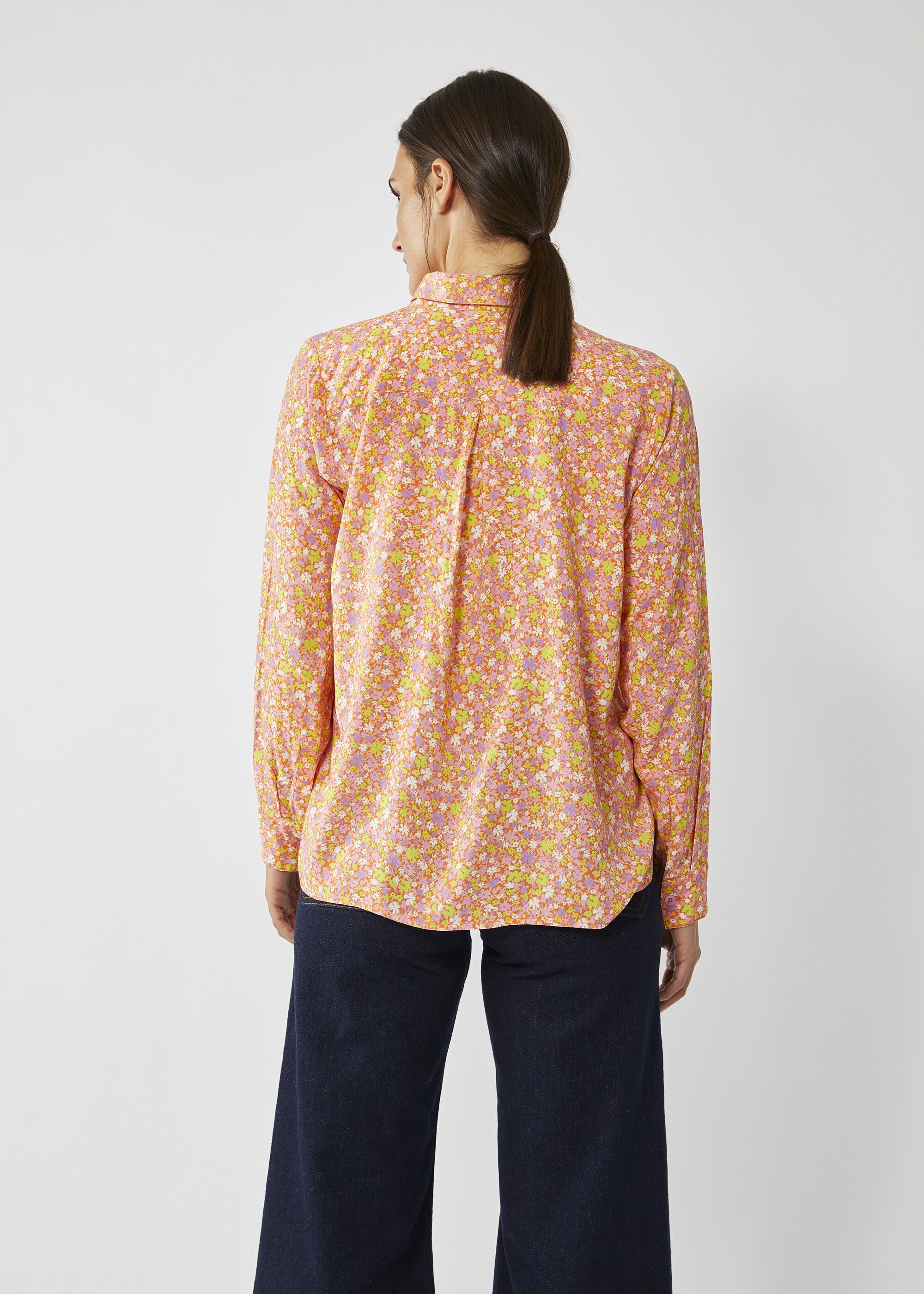 Codello Klassische Bluse aus Viskose Millefleurs-Muster mit