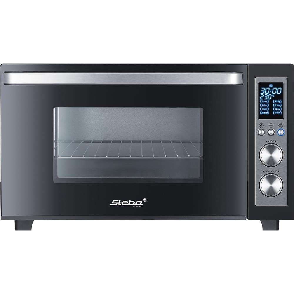 Steba Minibackofen KB E300, mit 8 Automatikprogramme, Umluft und Drehspieß, Schwarz