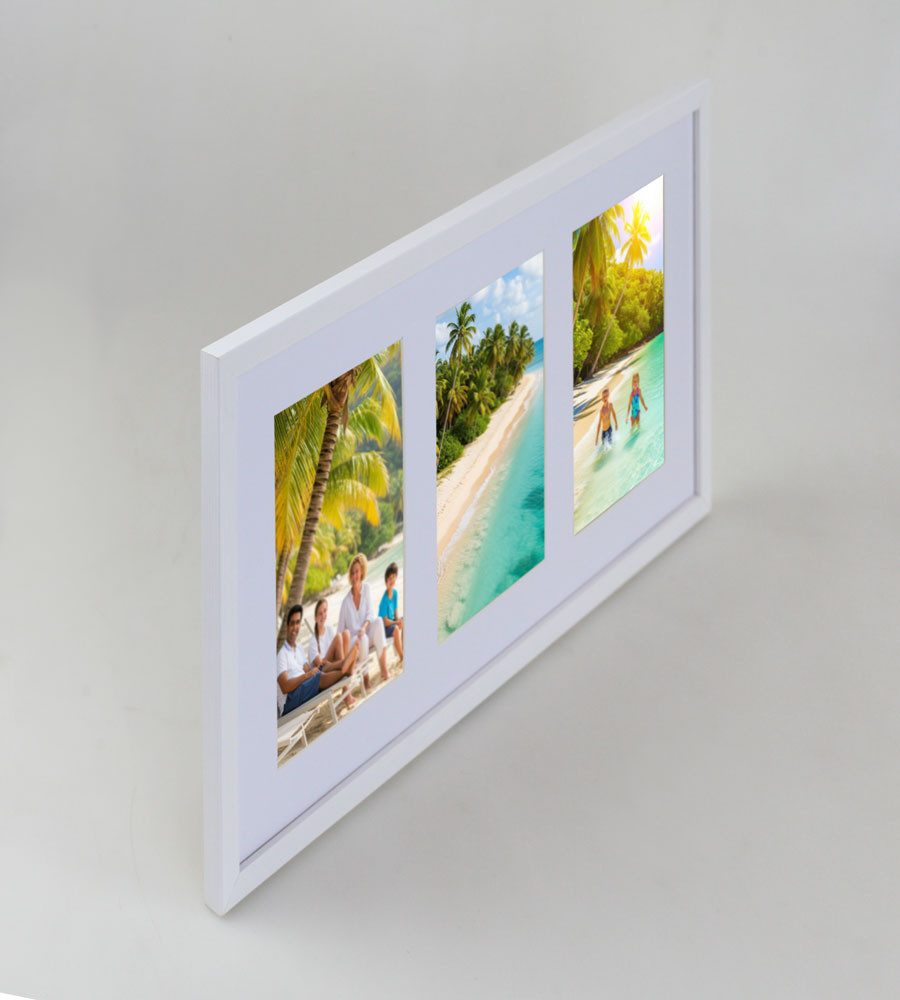 IDEAL TREND Bilderrahmen Multiframe Collage Bilderrahmen Holz Fotos Massivh günstig online kaufen